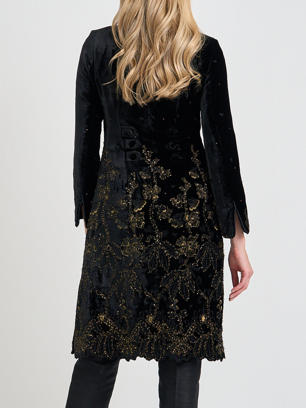 Westminster Coat Black Althorp Silk Velvet