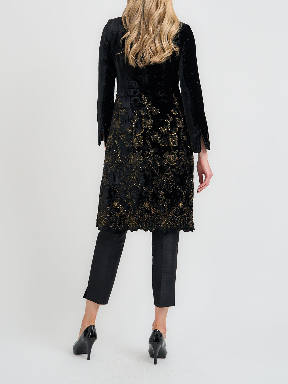 Westminster Coat Black Althorp Silk Velvet