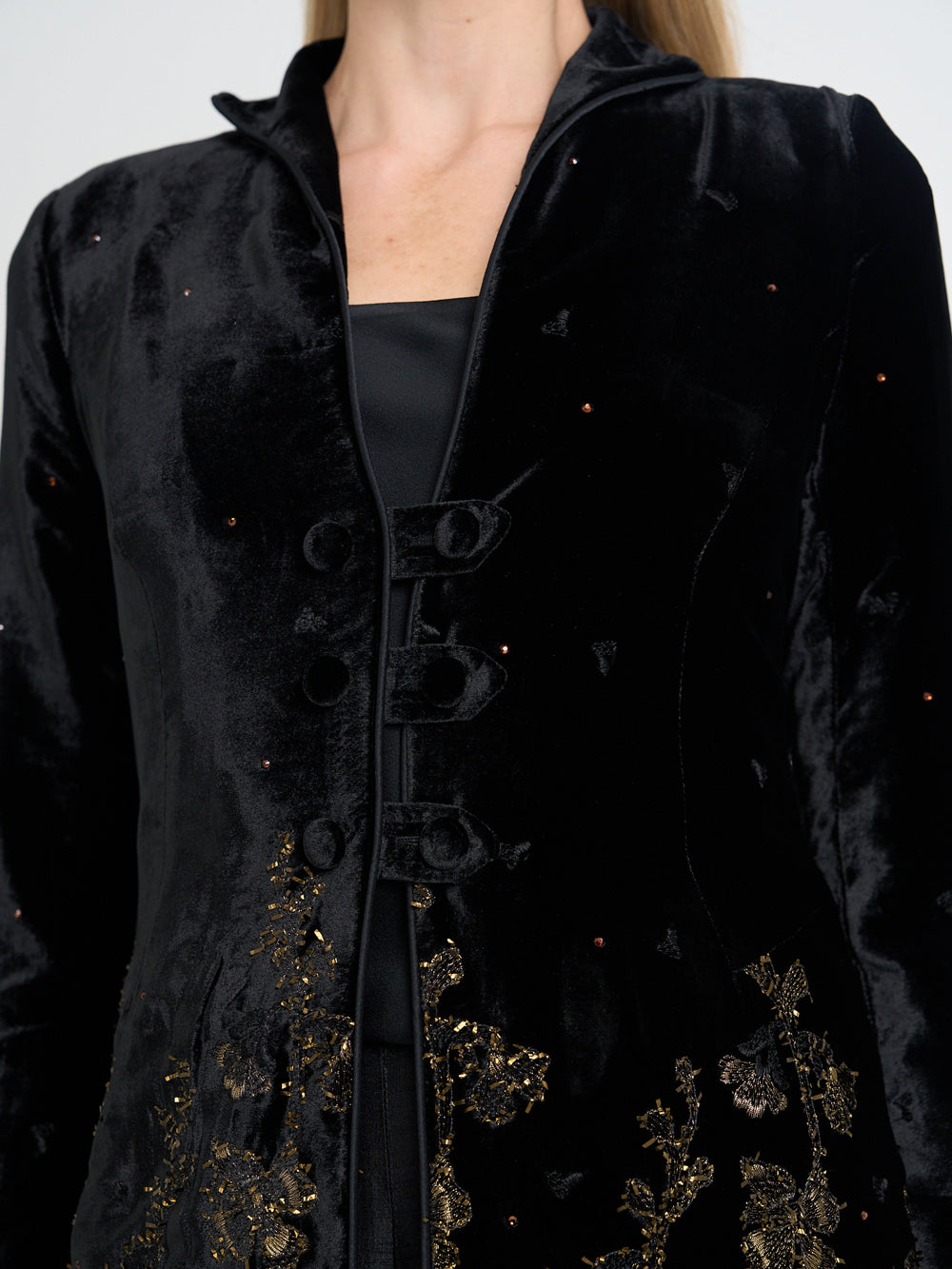 Westminster Coat Black Althorp Silk Velvet