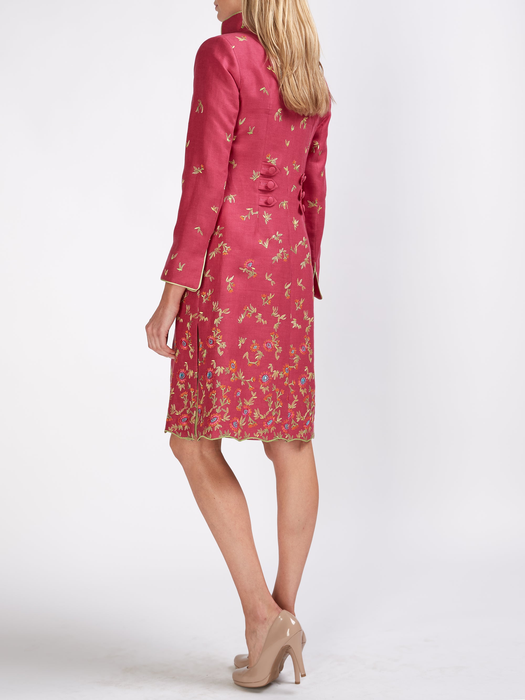Westminster Coat Peony Alceste Crease Resist Linen