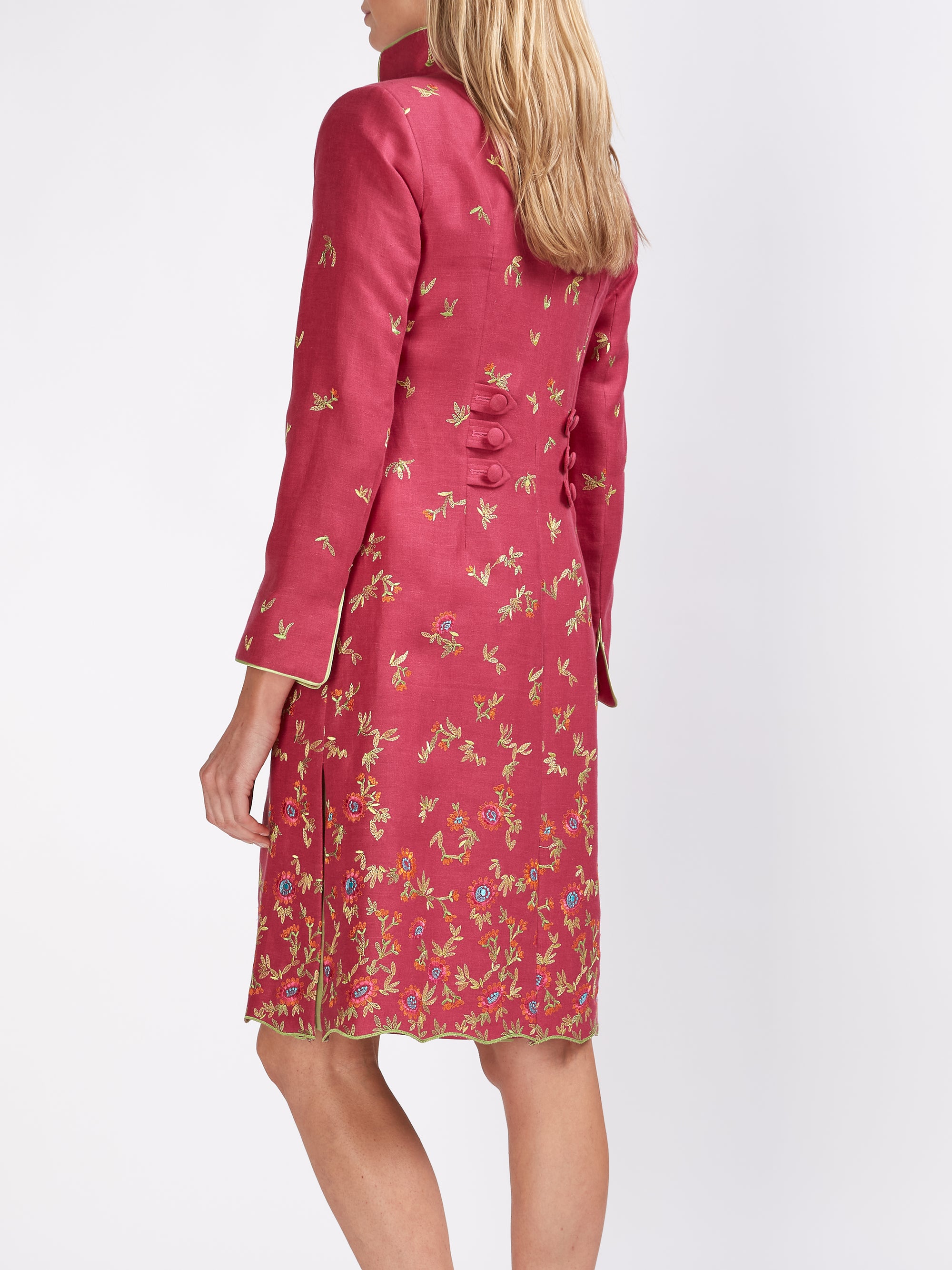 Westminster Coat Peony Alceste Crease Resist Linen