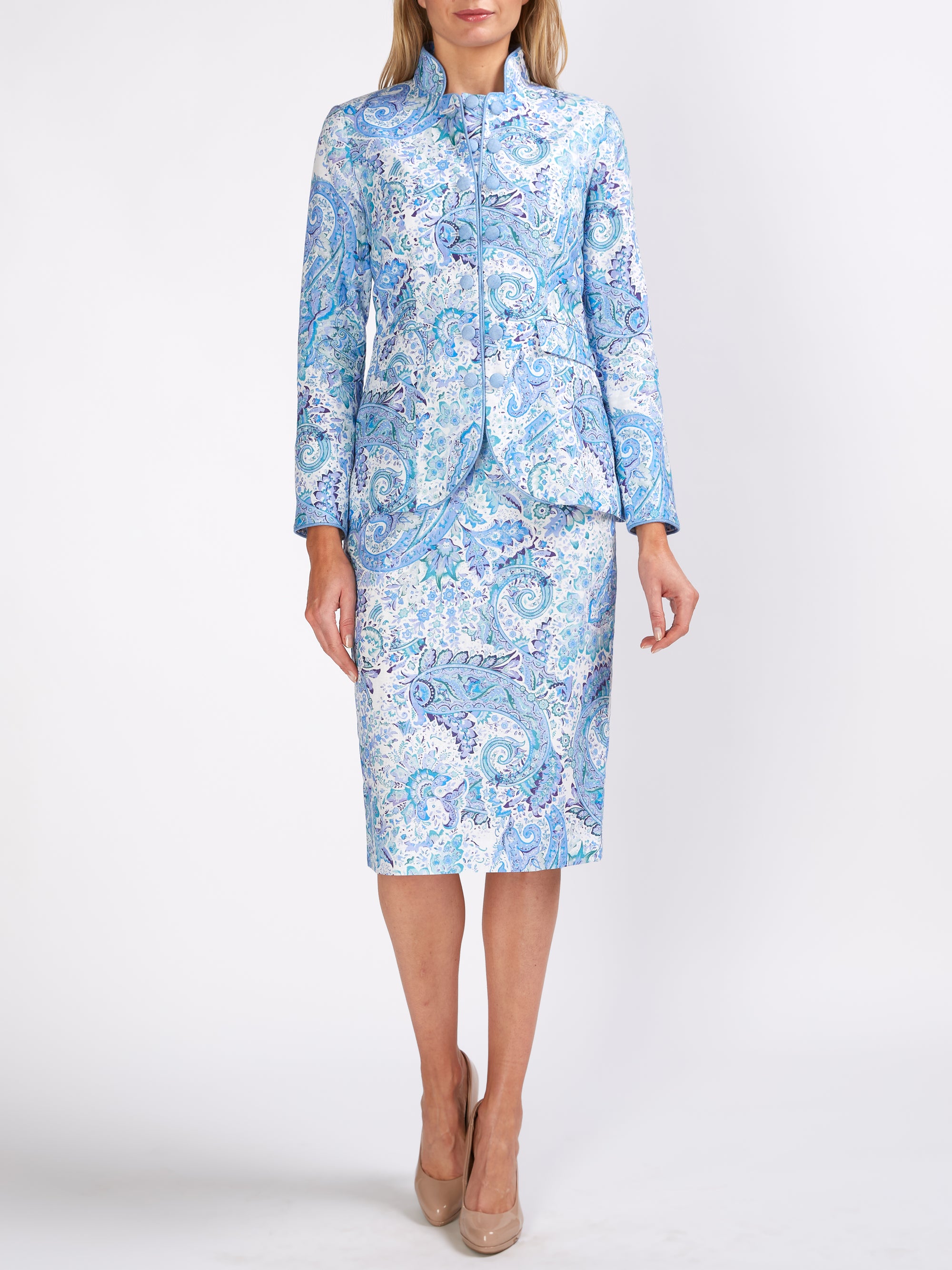 Trafalgar Jacket Blue Safy Linen