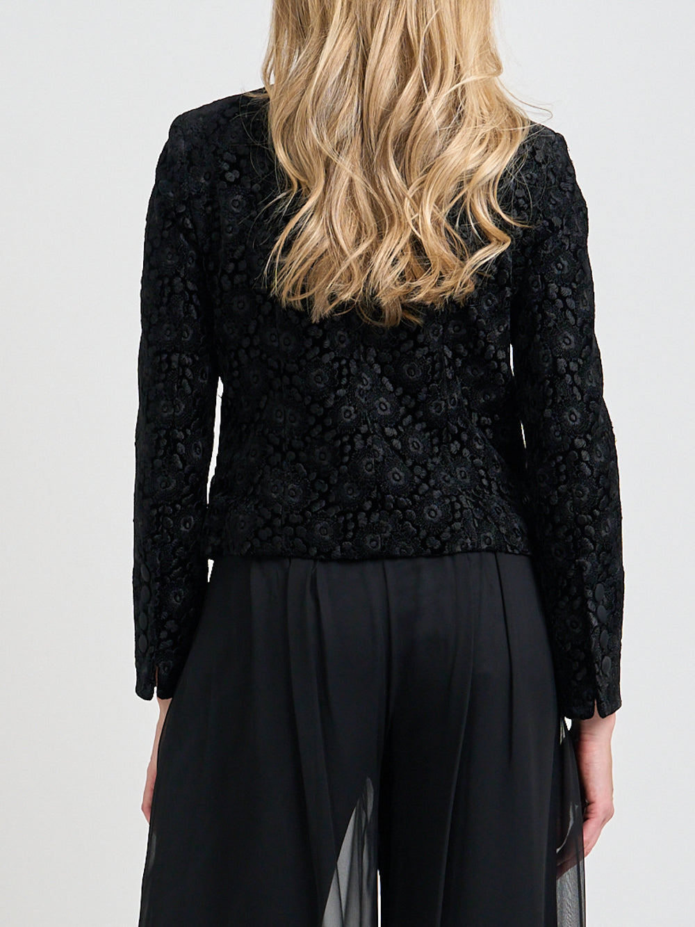 Chiswick Jacket Black Clyde Silk Velvet
