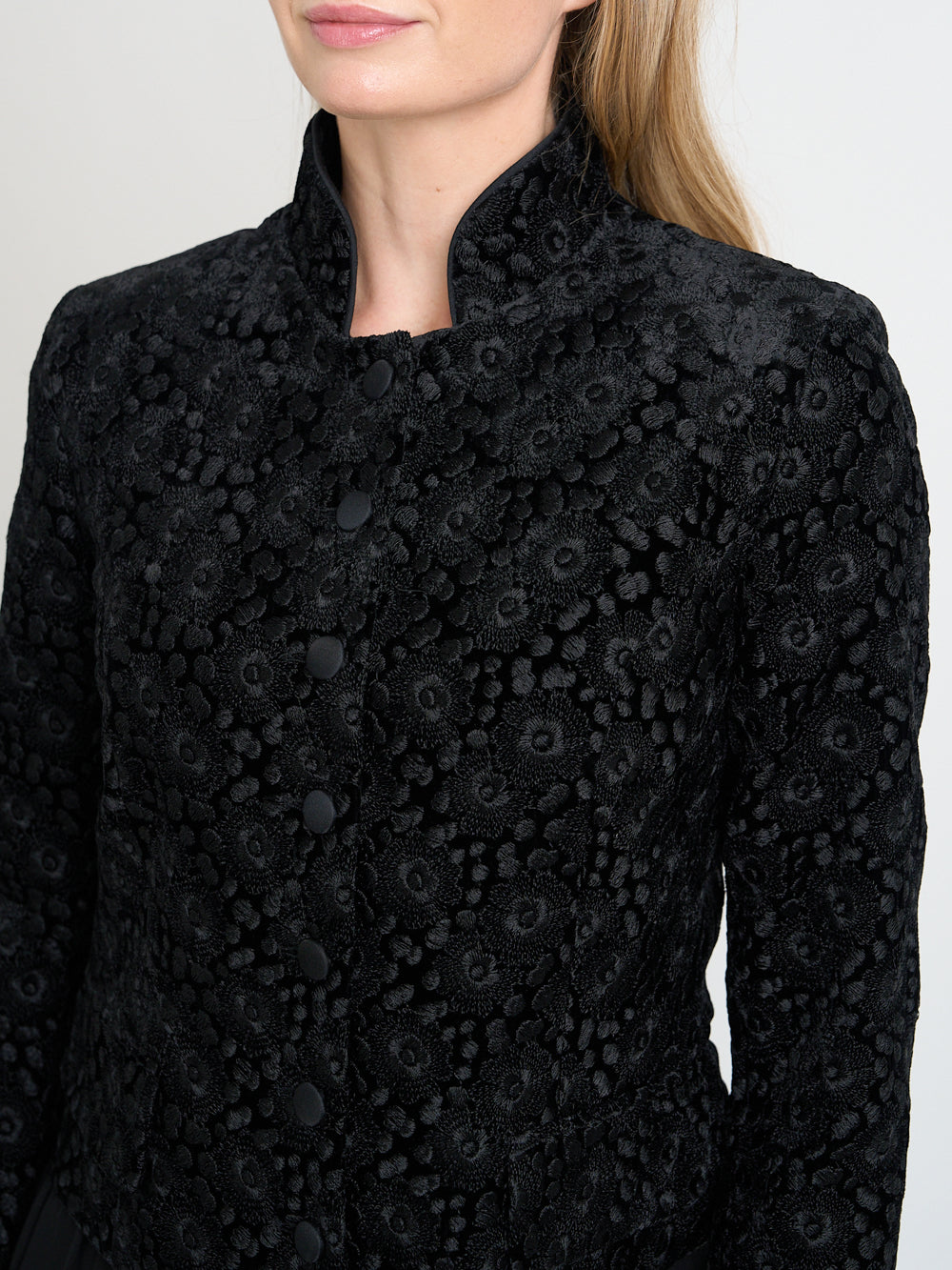 Chiswick Jacket Black Clyde Silk Velvet