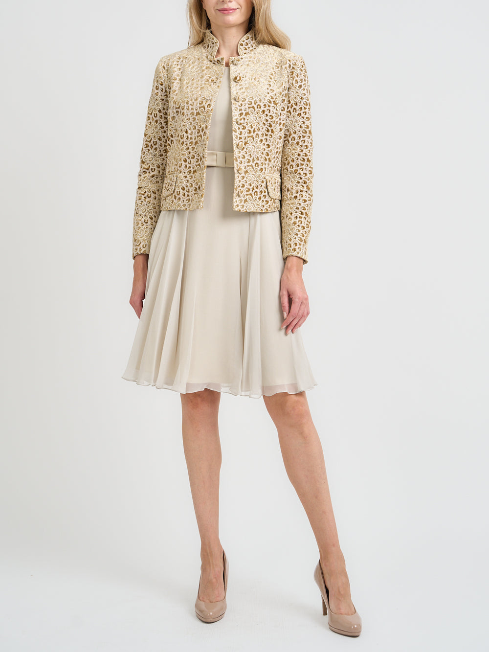Chiswick Jacket Bronze Snowdrop Silk Velvet