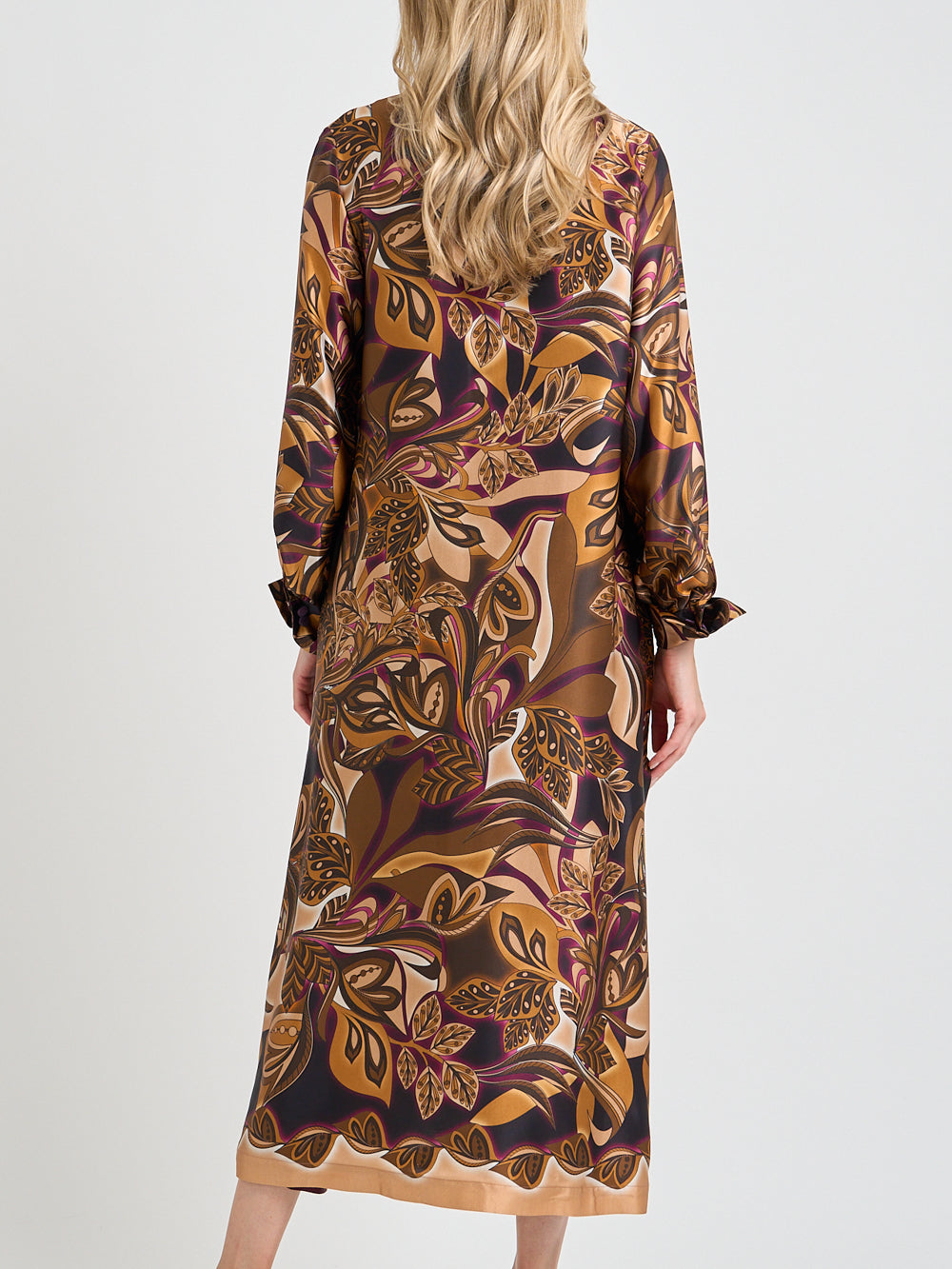 Oxford Dress Coat Tan Valence Silk Satin