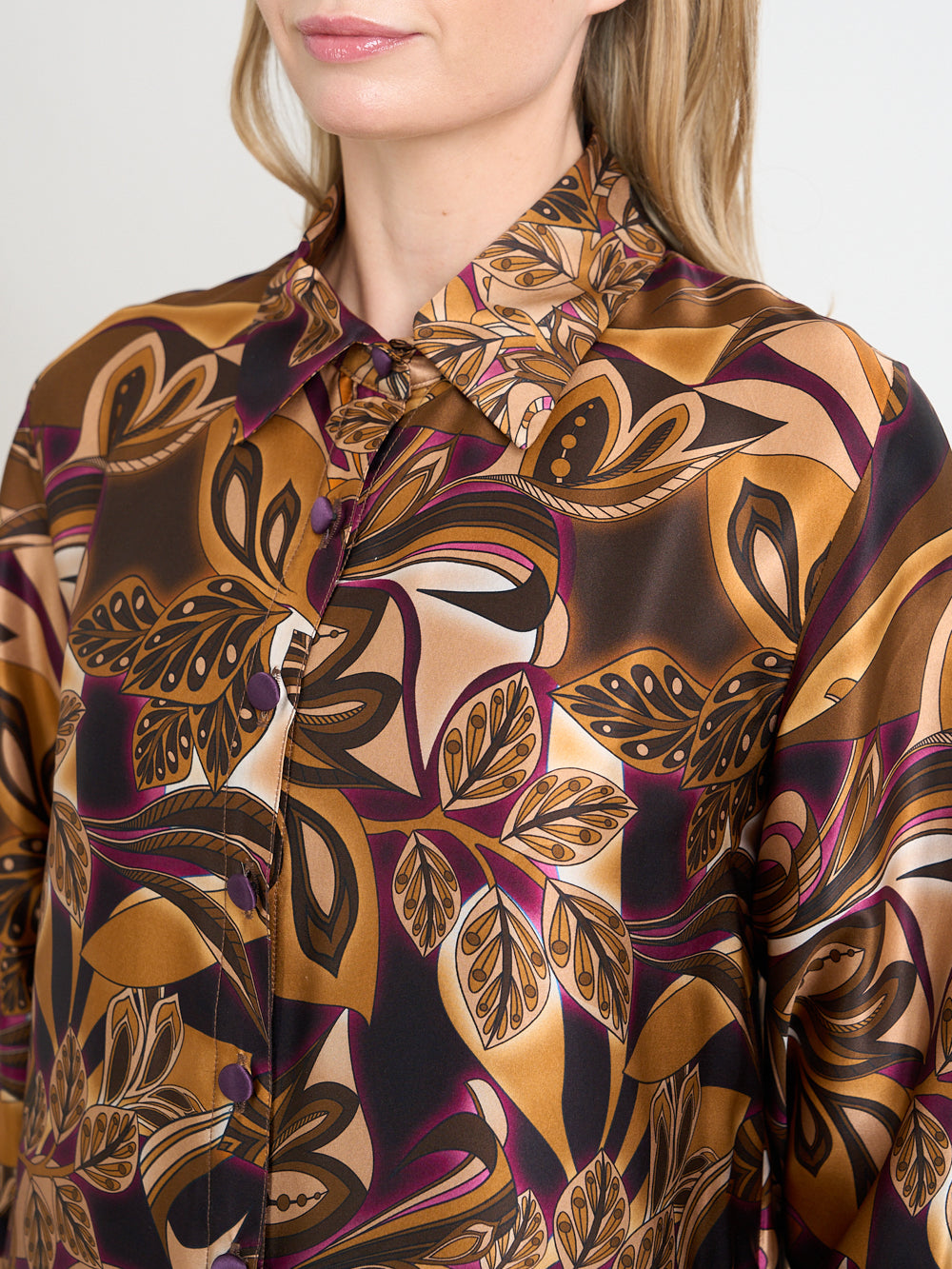 Oxford Dress Coat Tan Valence Silk Satin