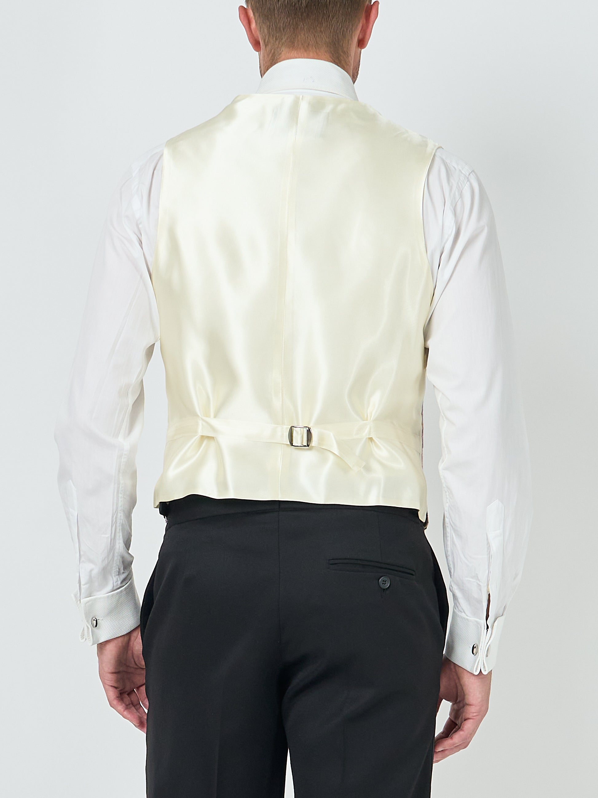 Light Multi Chevron Single Breasted 6 Button Waistcoat