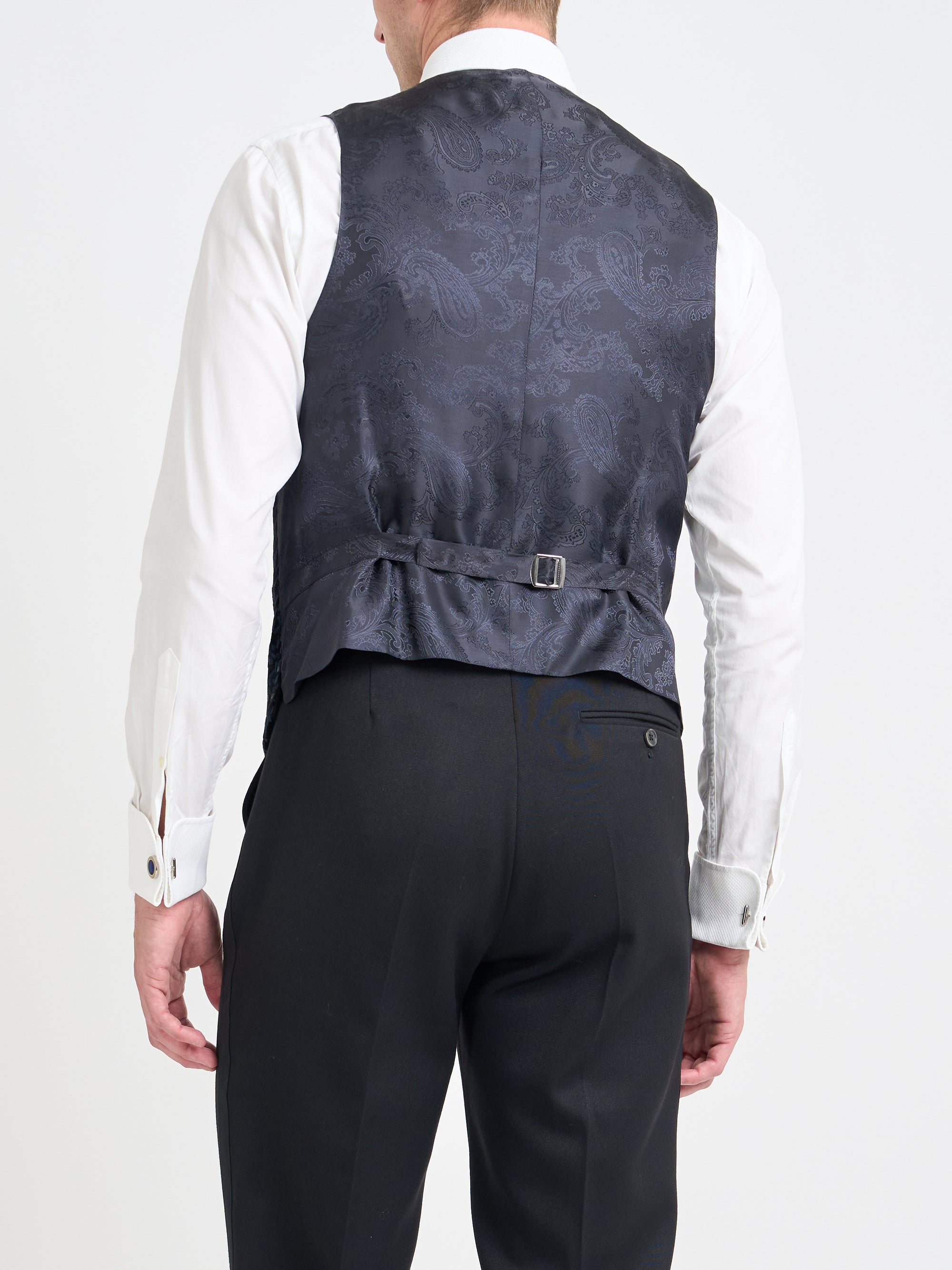 Midnight Black Nene Single Breasted Waistcoat