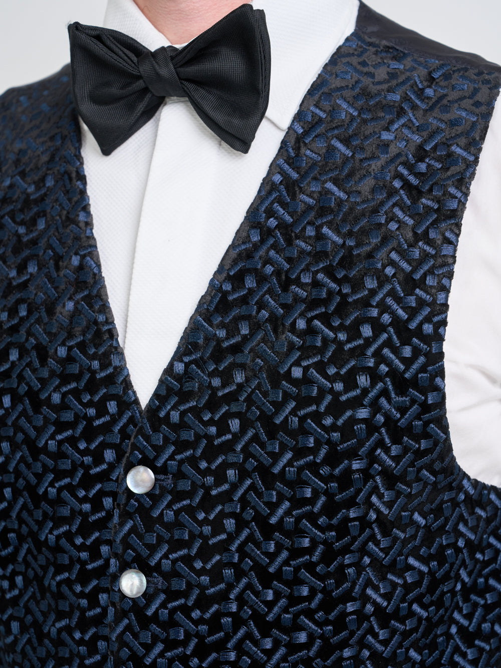 Midnight Black Nene Single Breasted Waistcoat