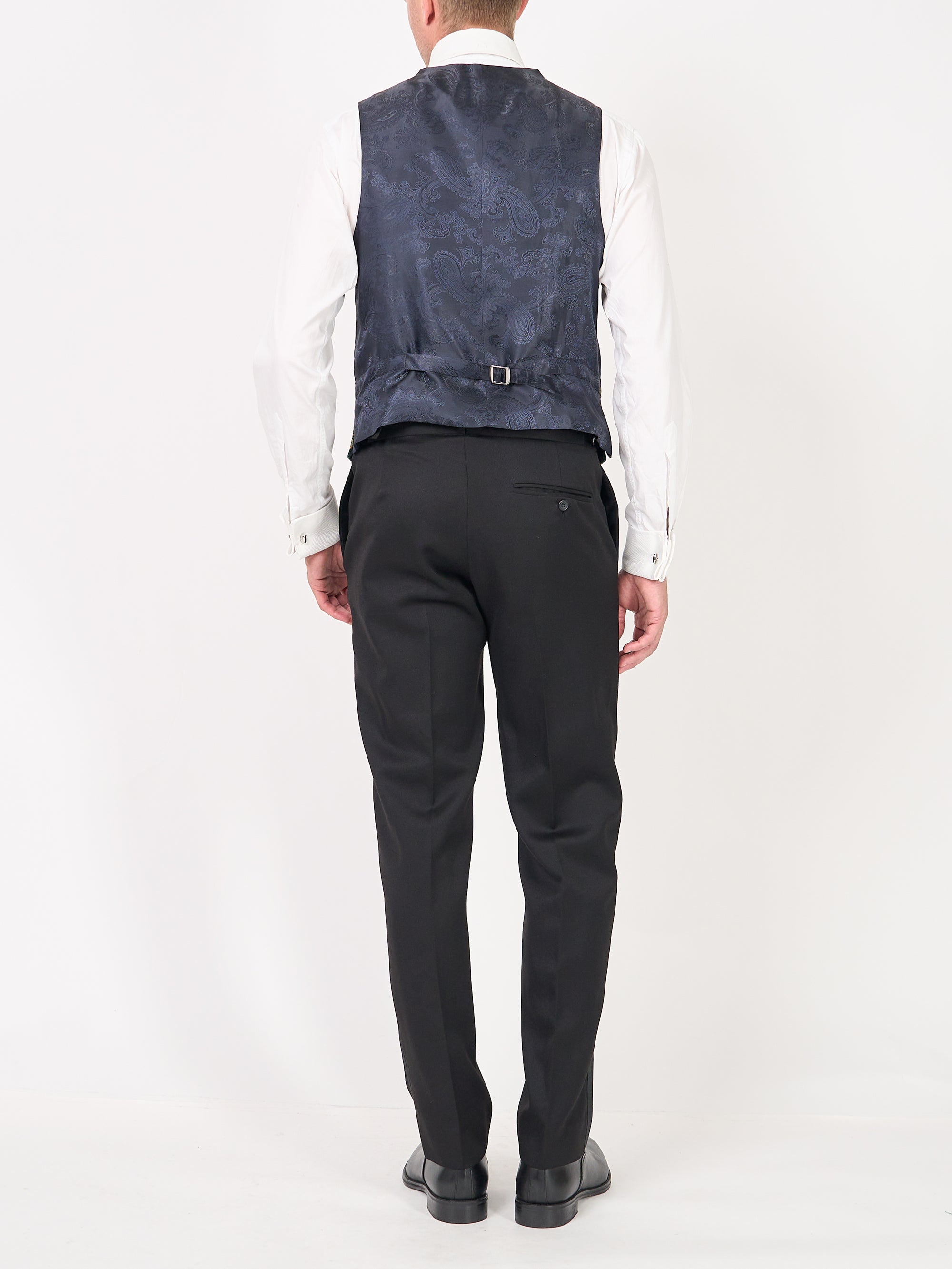 Copper Regency Velvet Single Breasted 6 Button Waistcoat