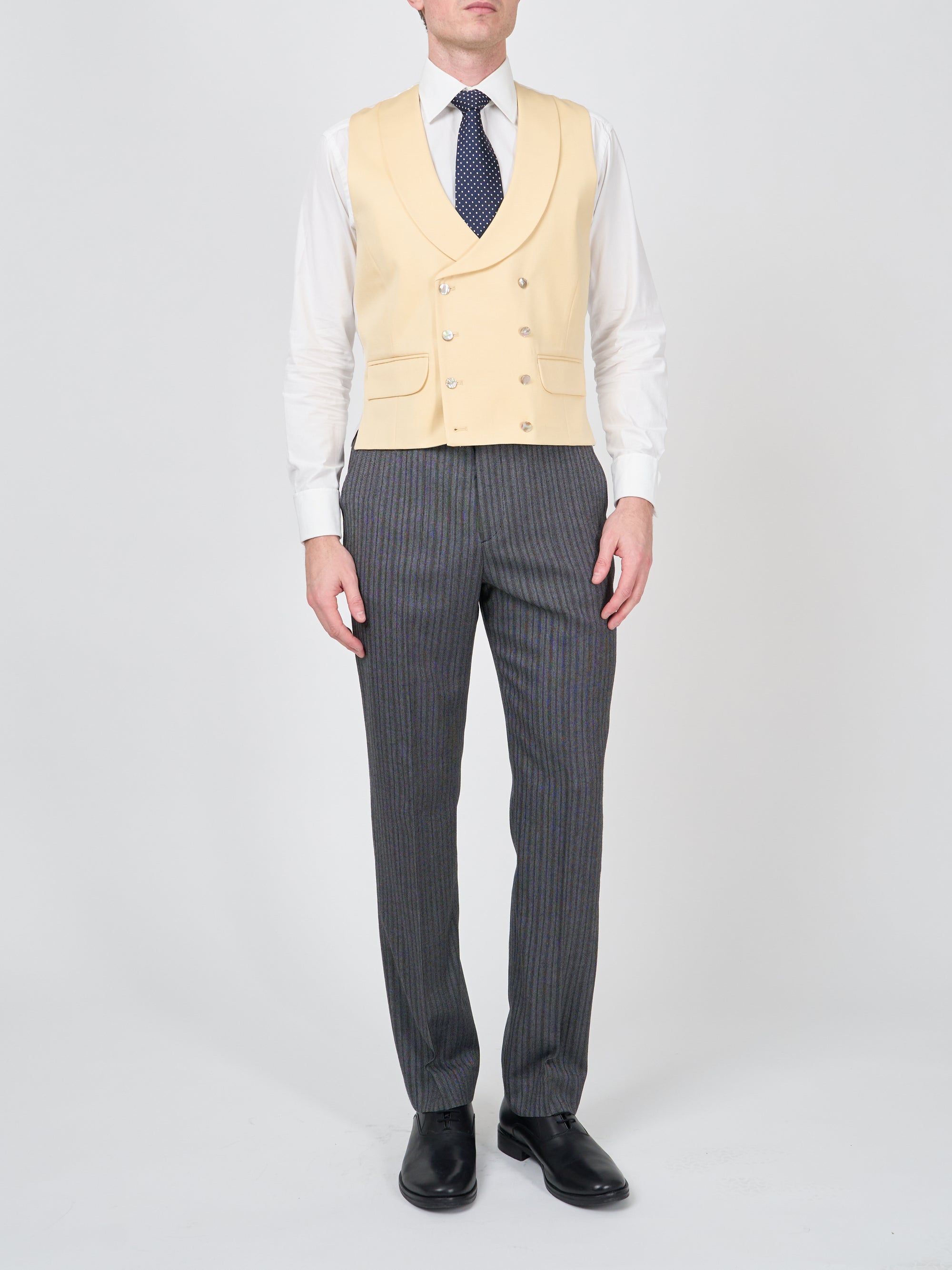 Dukes Yellow Double Breasted Waistcoat