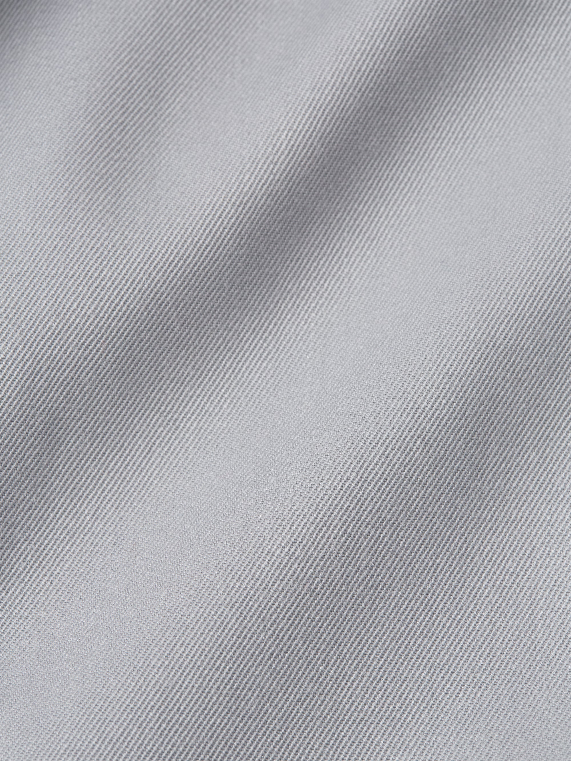 Grey Gabardine Wool Double Breasted Waistcoat