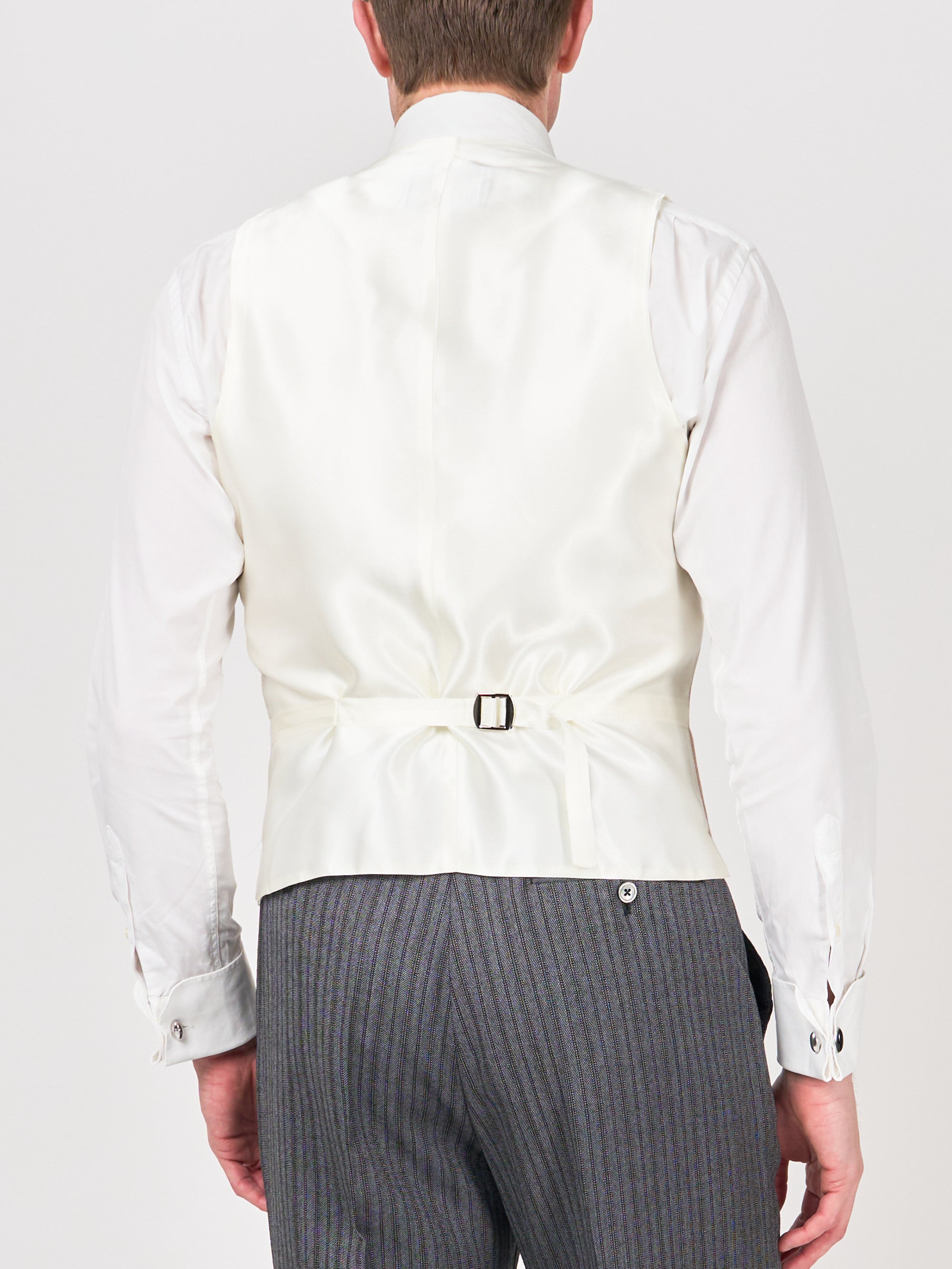 Pastel Pink Randwick Double Breasted Waistcoat with Piping