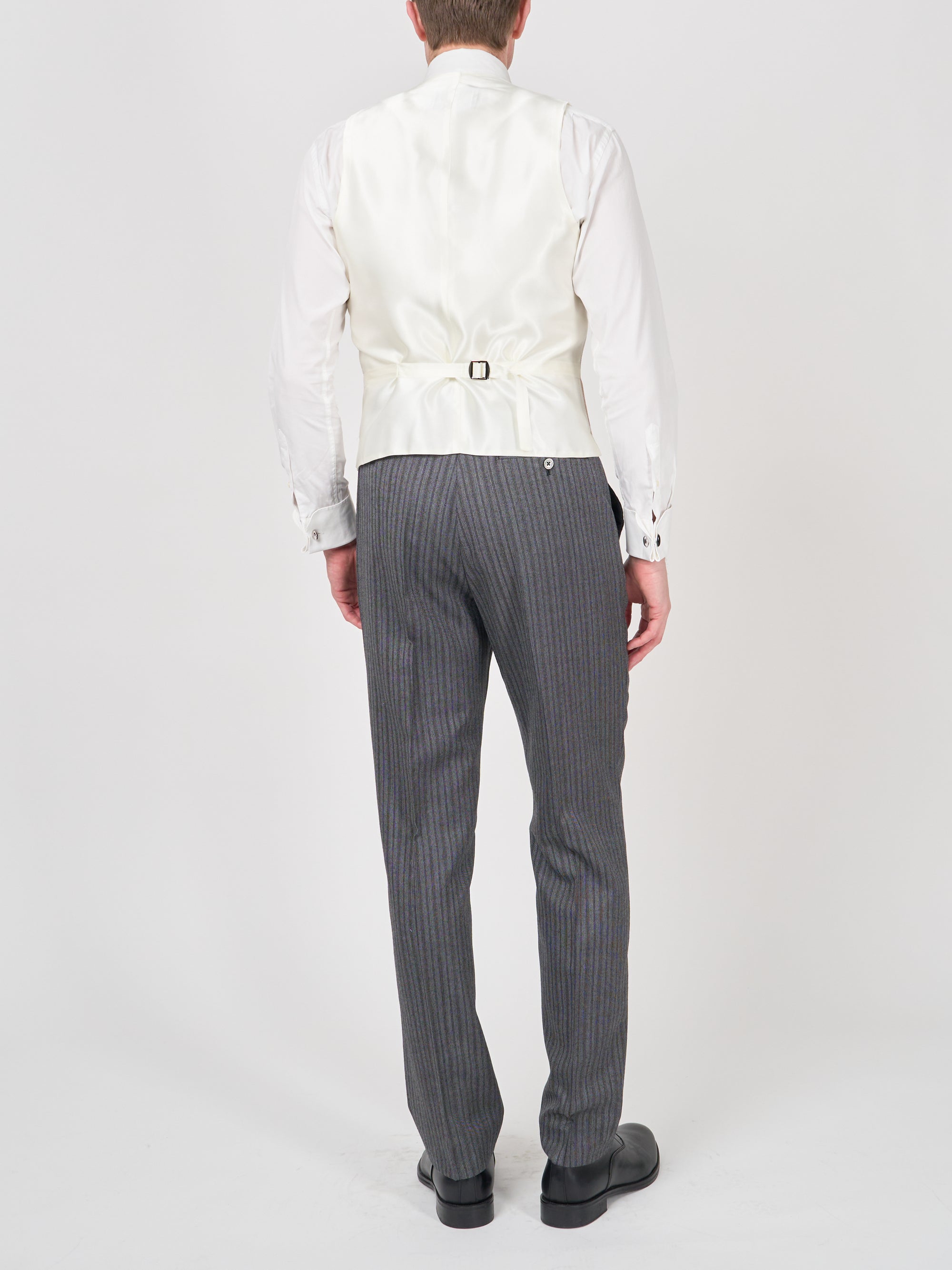 Pastel Pink Randwick Double Breasted Waistcoat with Piping