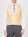 Sand Randwick Double Breasted Waistcoat with Piping