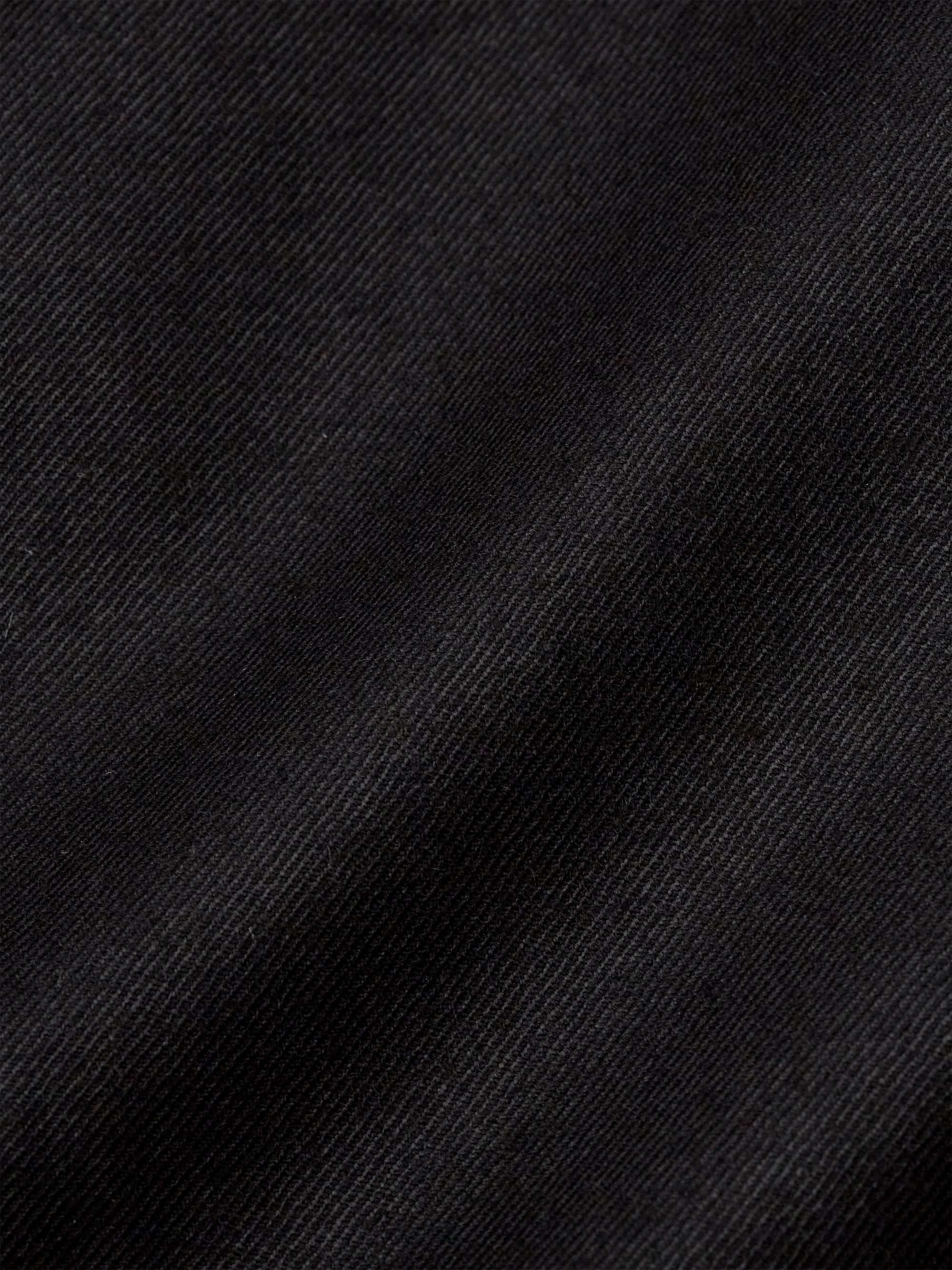 Black Gabardine Wool Double Breasted 8 Button Shawl Lapel Piped Waistcoat