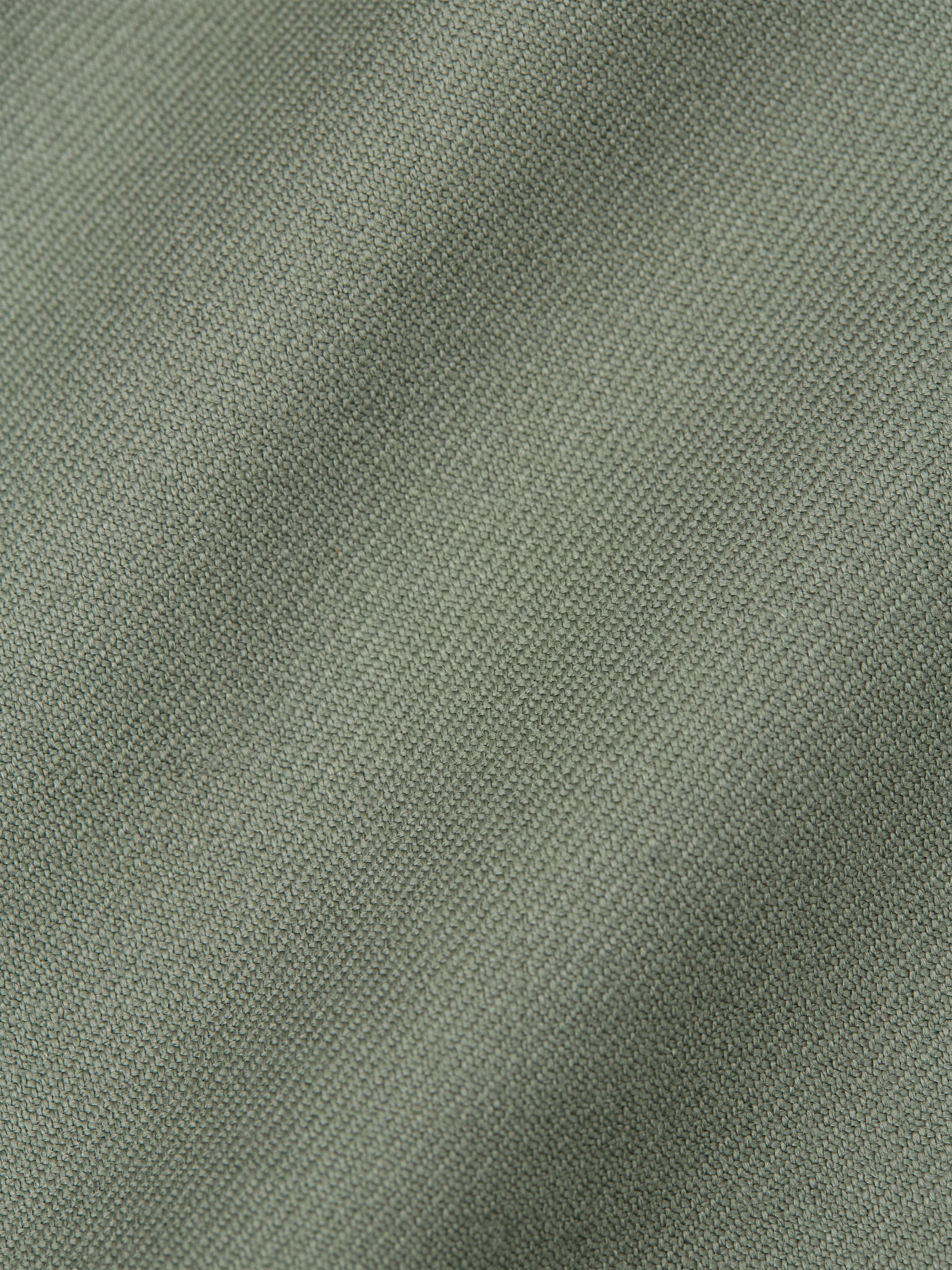 Olive Gabardine Wool Double Breasted Waistcoat with Piping