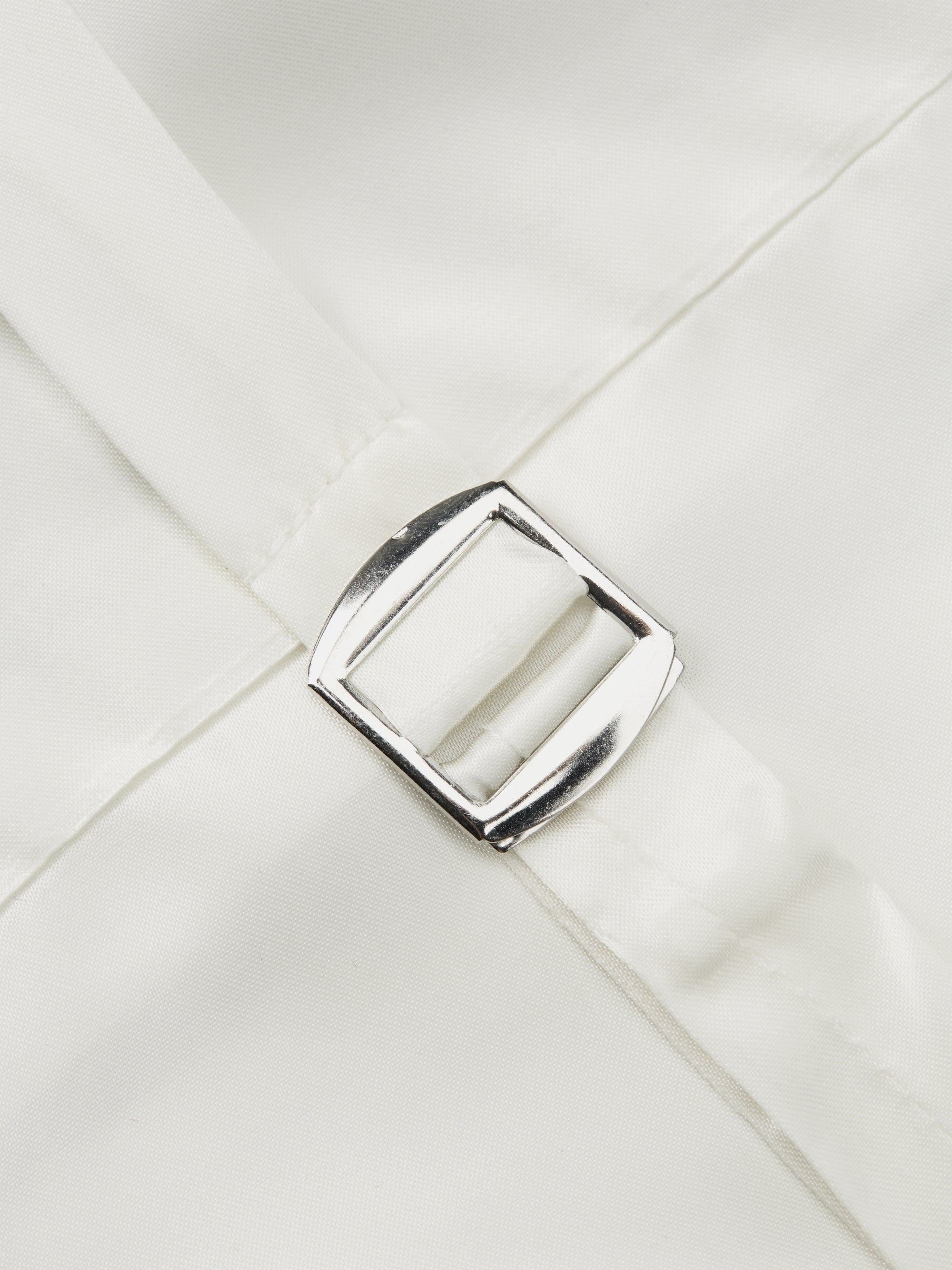 Olive Gabardine Wool Double Breasted Waistcoat with Piping