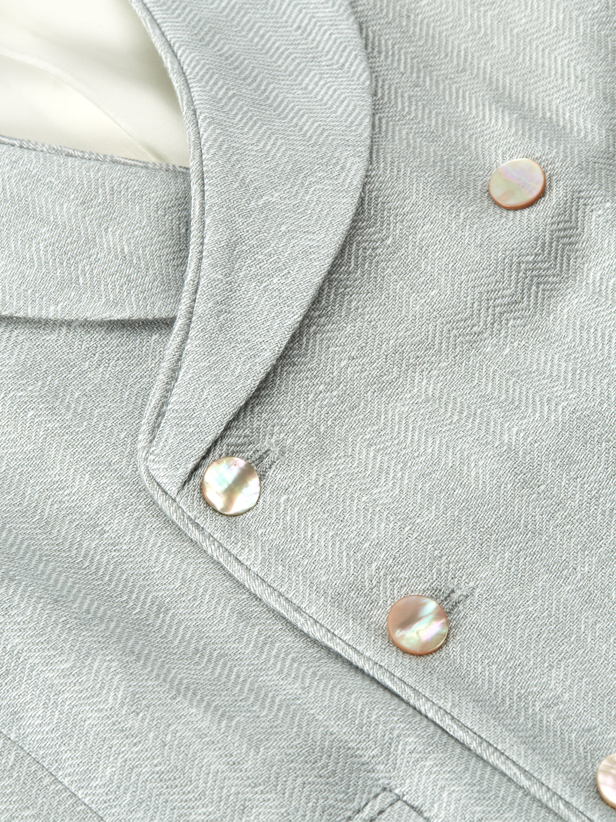 Pistachio Randwick Double Breasted Waistcoat with Piping