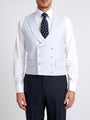 Sky Blue Randwick Double Breasted Waistcoat with Piping