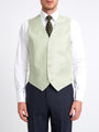 Sage Green Randwick Single Breasted 6 Button Piped Wiastcoat