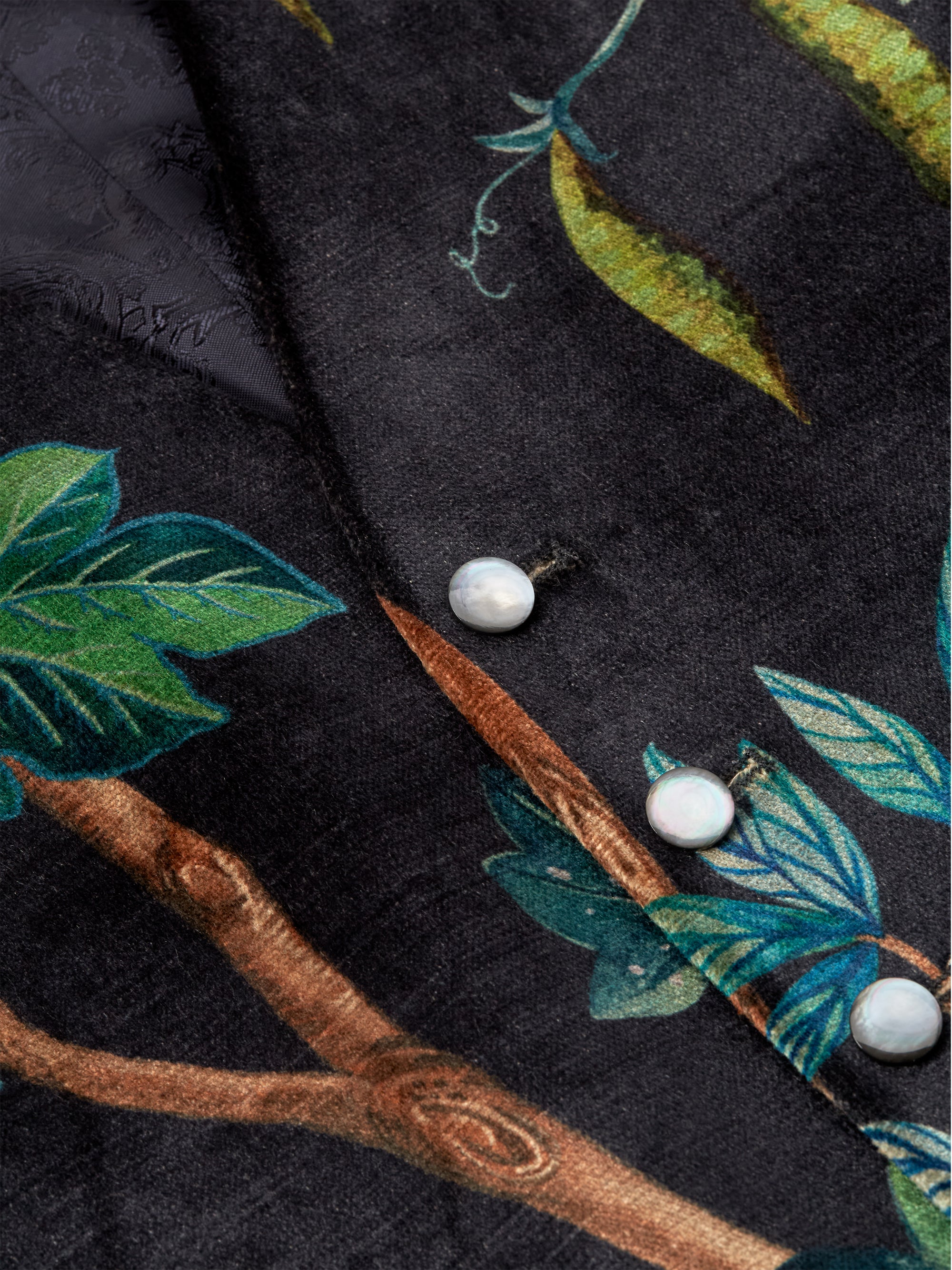 Navy Regency Velvet Single Breasted 6 Button Waistcoat