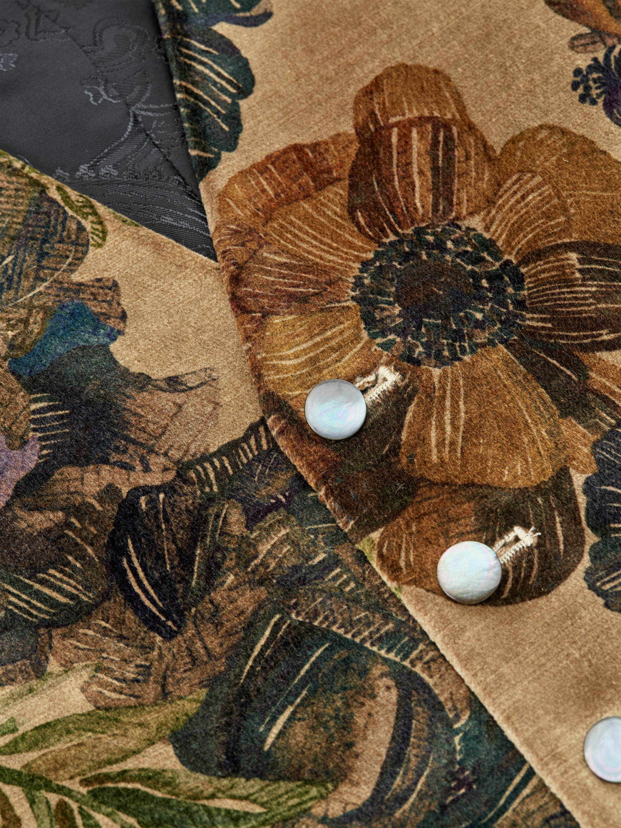 Jeffrey Rose Tree Garden Cotton Single Breasted Waistcoat