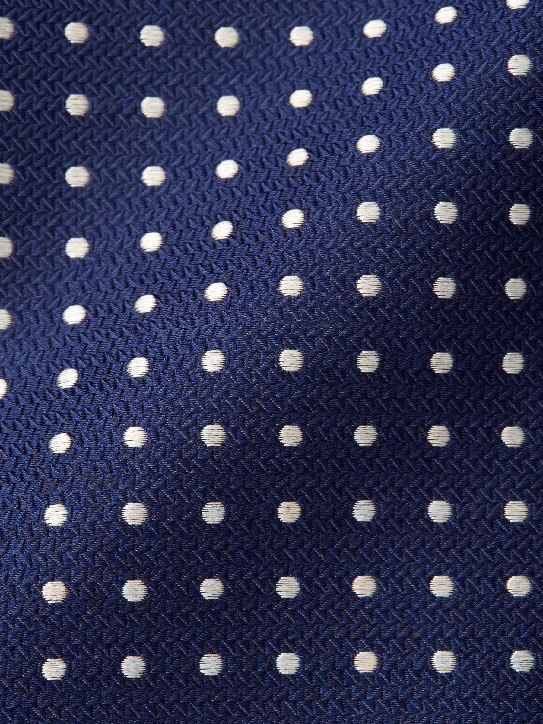 Navy Pickwick Silk Single Breasted Waistcoat