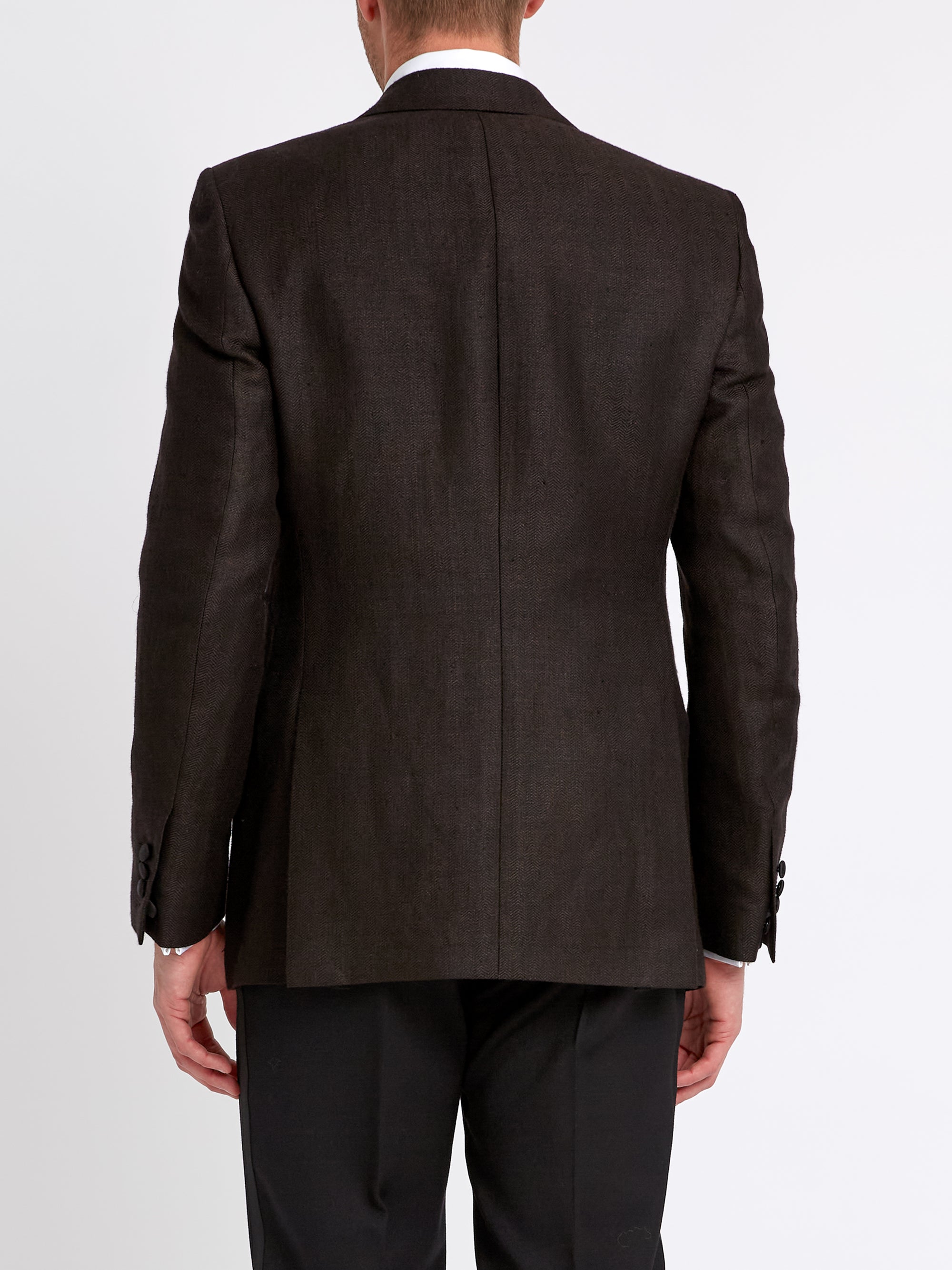 Cigar Black Randwick Unlined Dinner Jacket