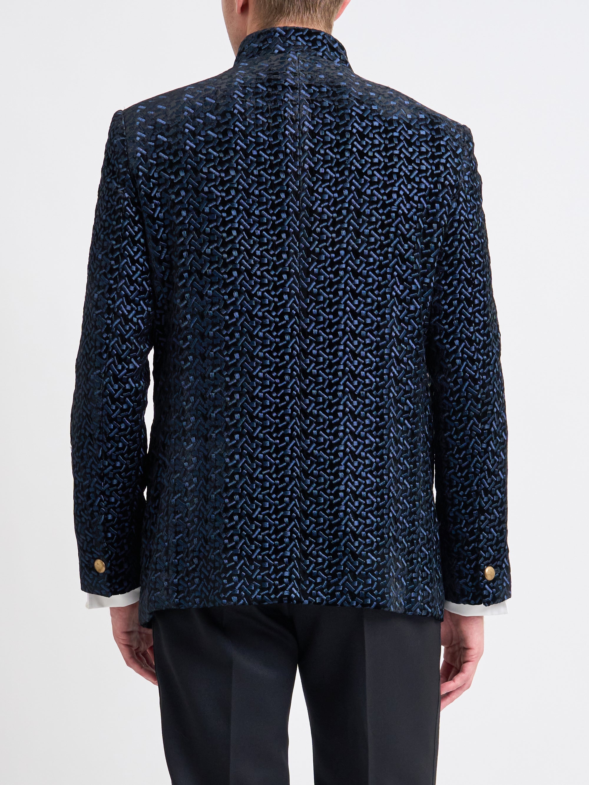 Midnight Black Nene Nehru Jacket