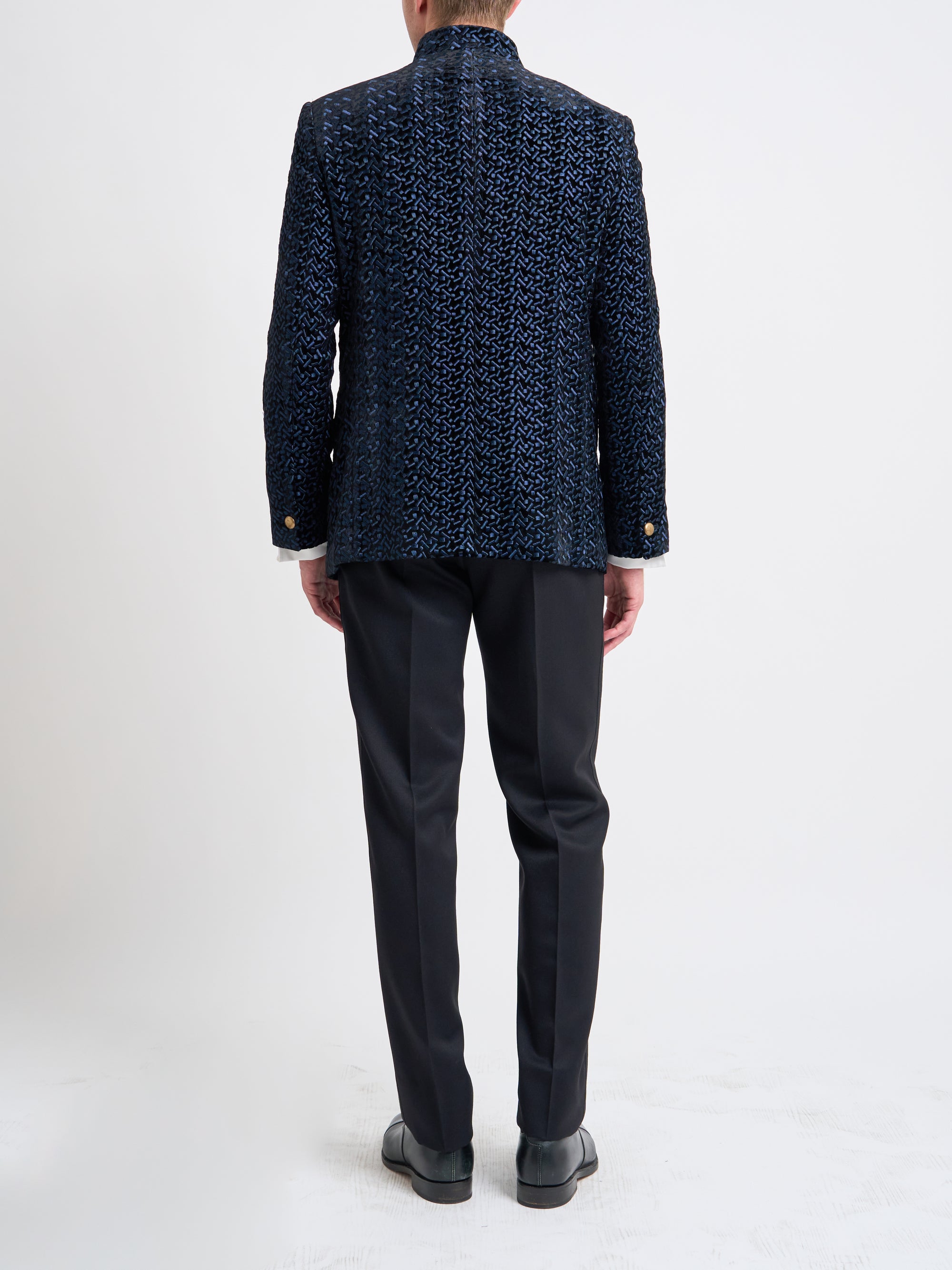 Midnight Black Nene Nehru Jacket