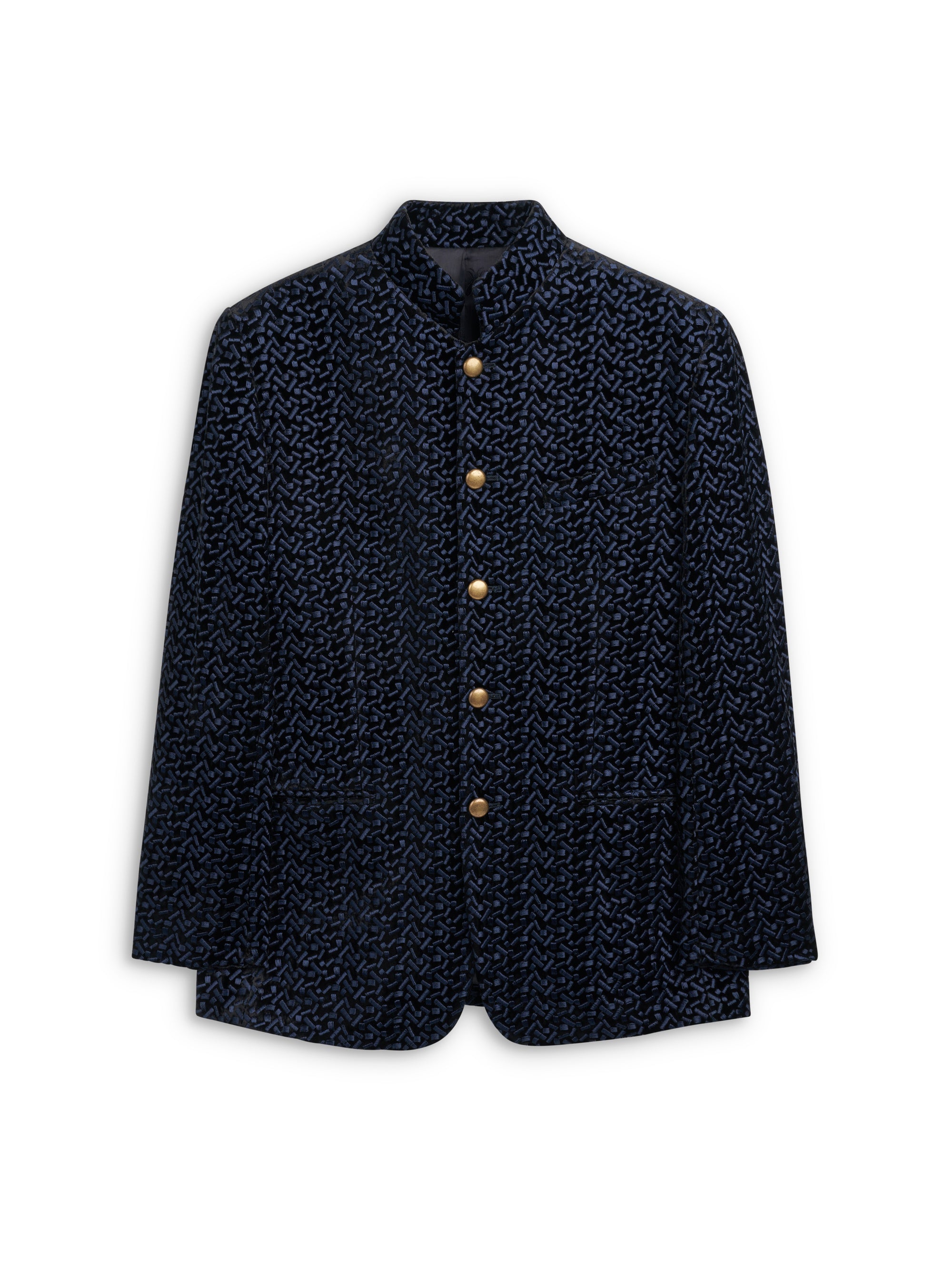 Midnight Black Nene Nehru Jacket