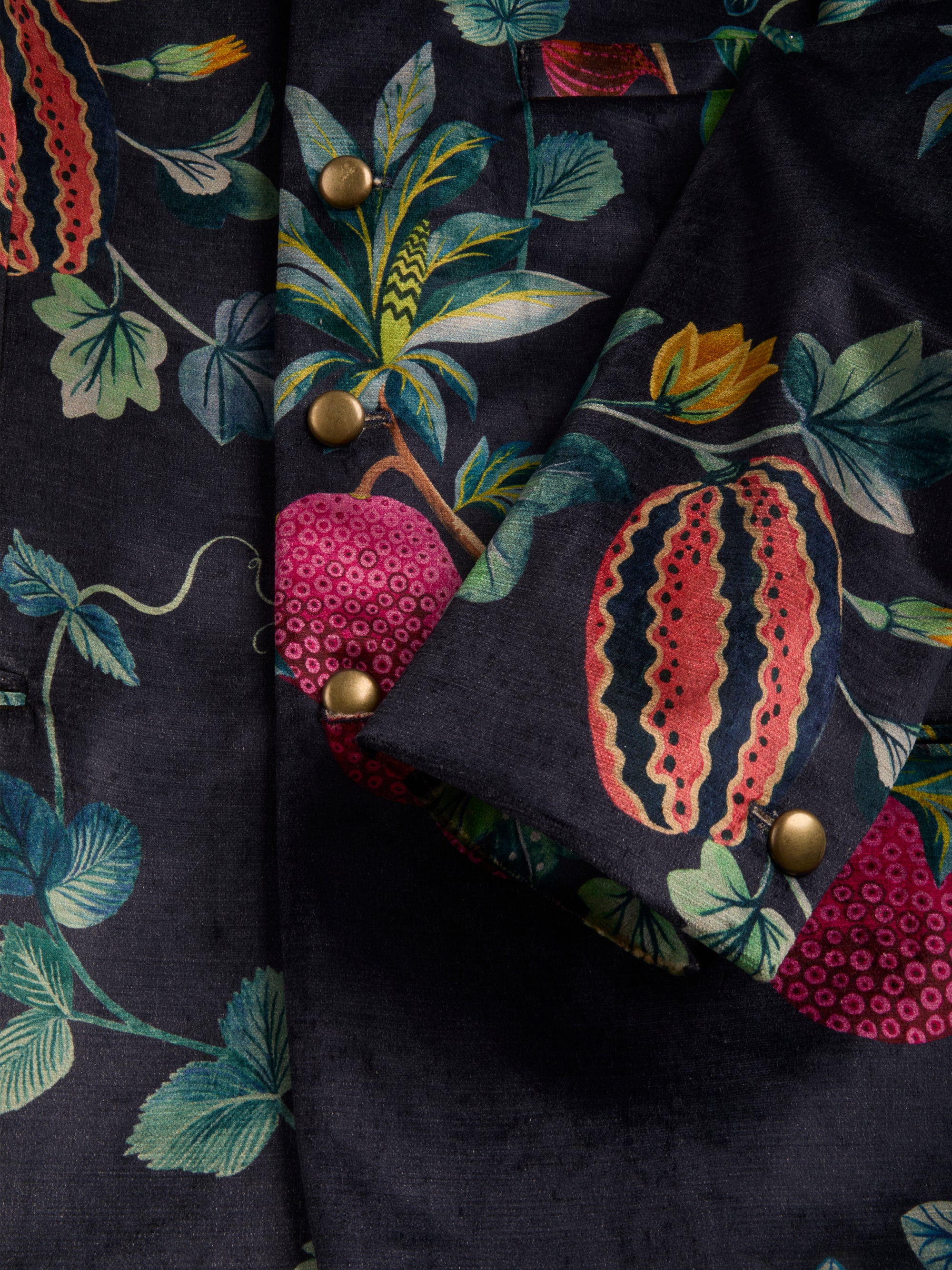 Navy Regency Velvet Nehru Jacket