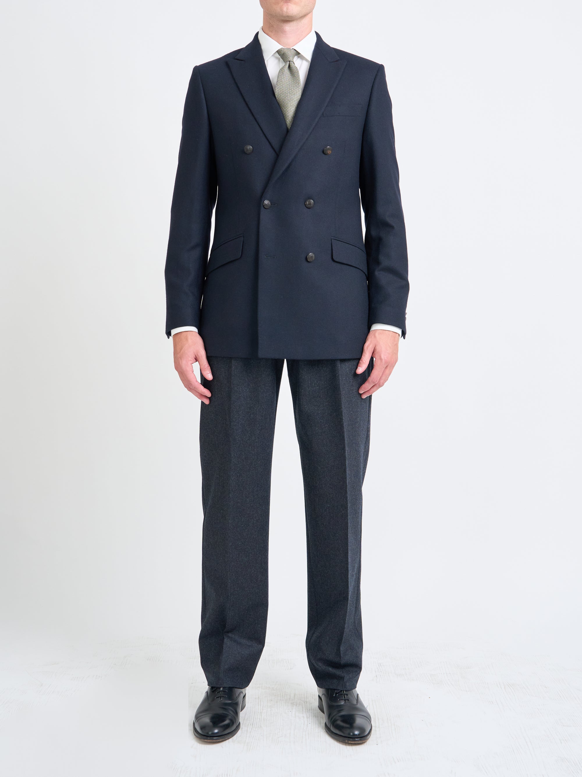 Midnight Seaton Cashmere Double Breasted Jacket
