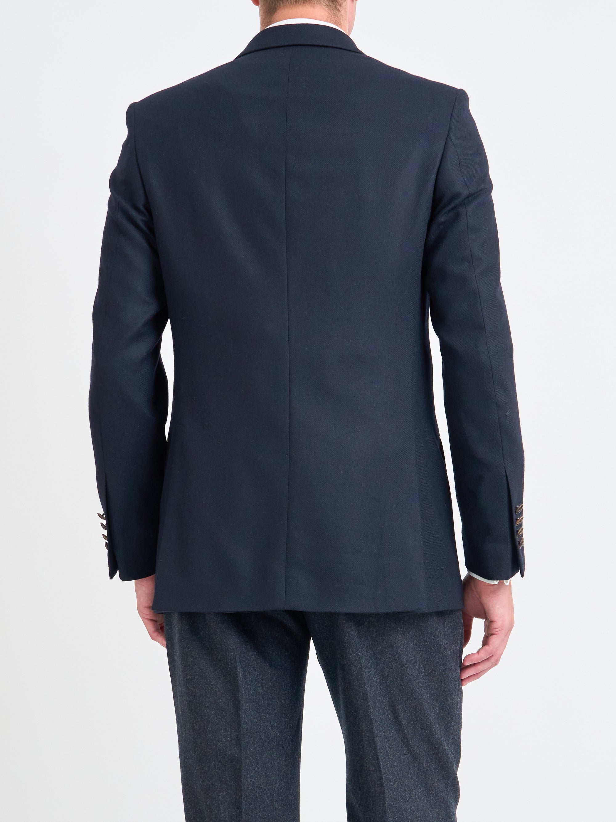 Midnight Seaton Cashmere Double Breasted Jacket