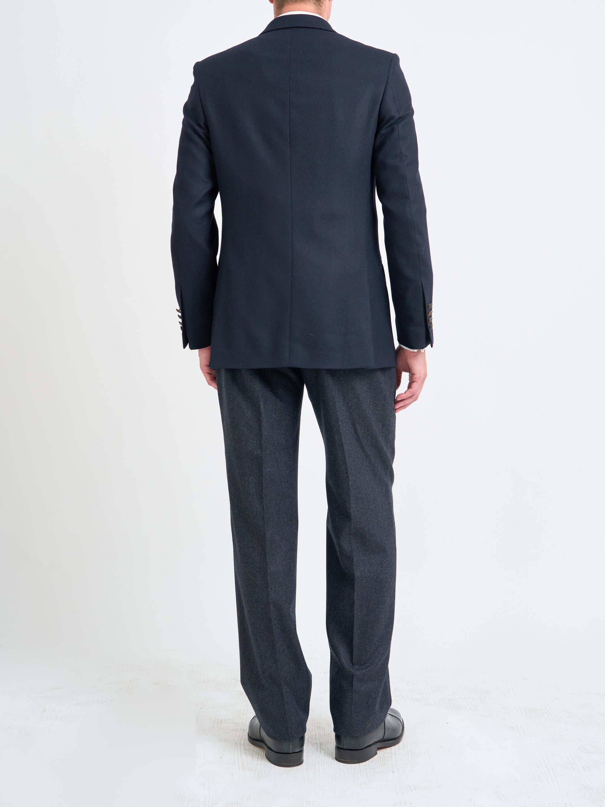 Midnight Seaton Cashmere Double Breasted Jacket