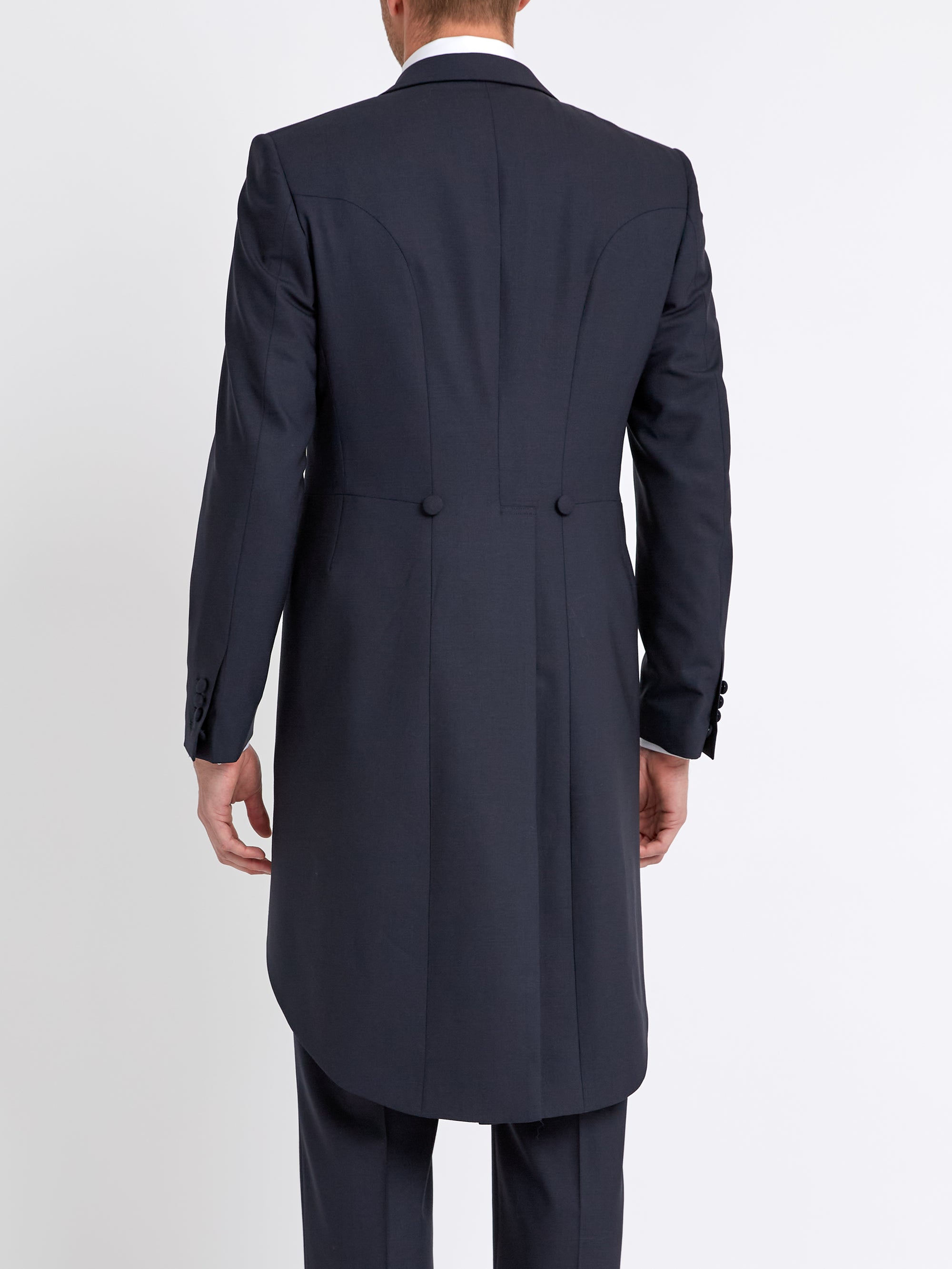 Navy Ascot Wool Morning Coat