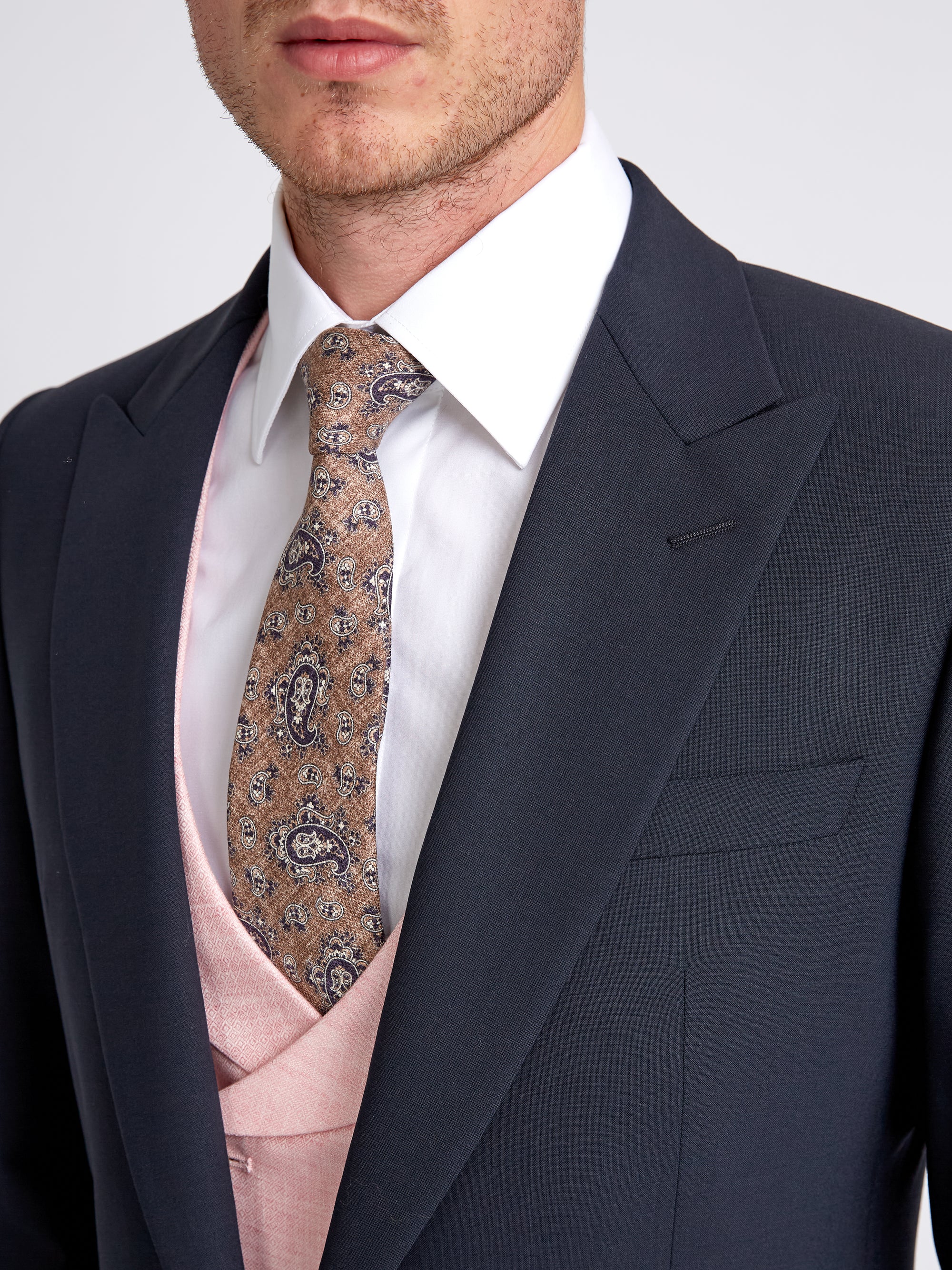 Navy Ascot Wool Morning Coat