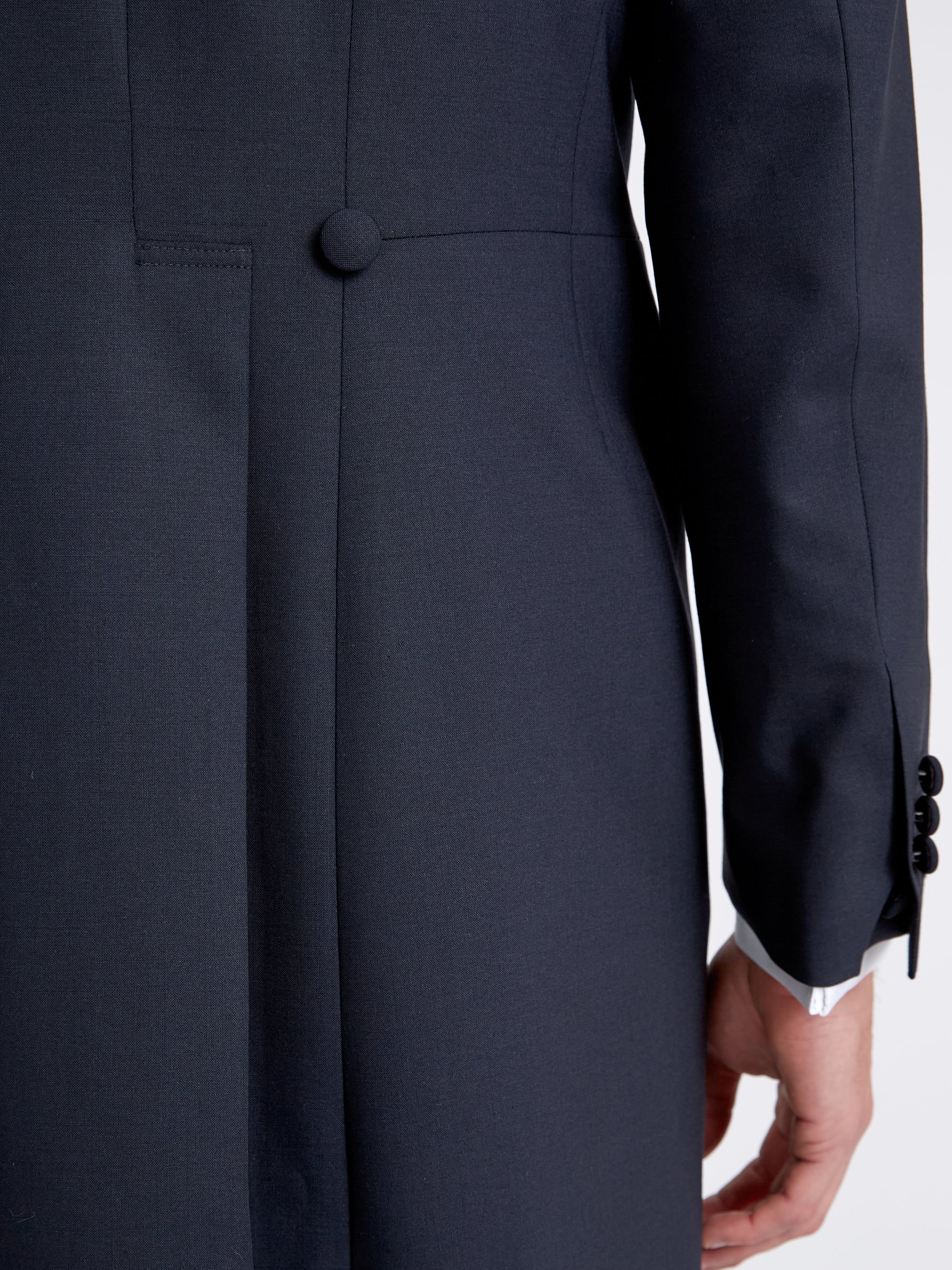 Navy Ascot Wool Morning Coat