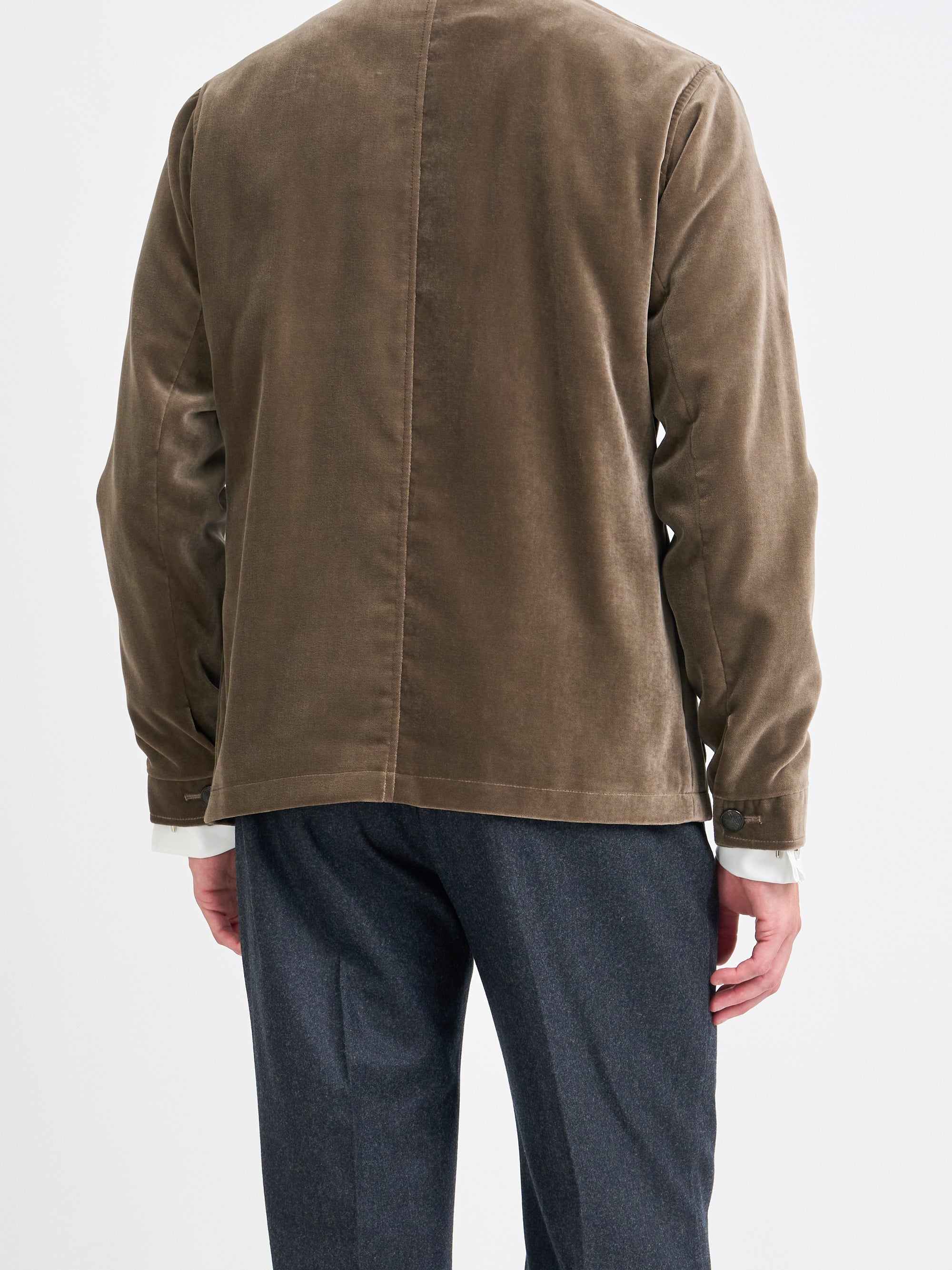 Fawn Velvet Cotton Artist Jacket