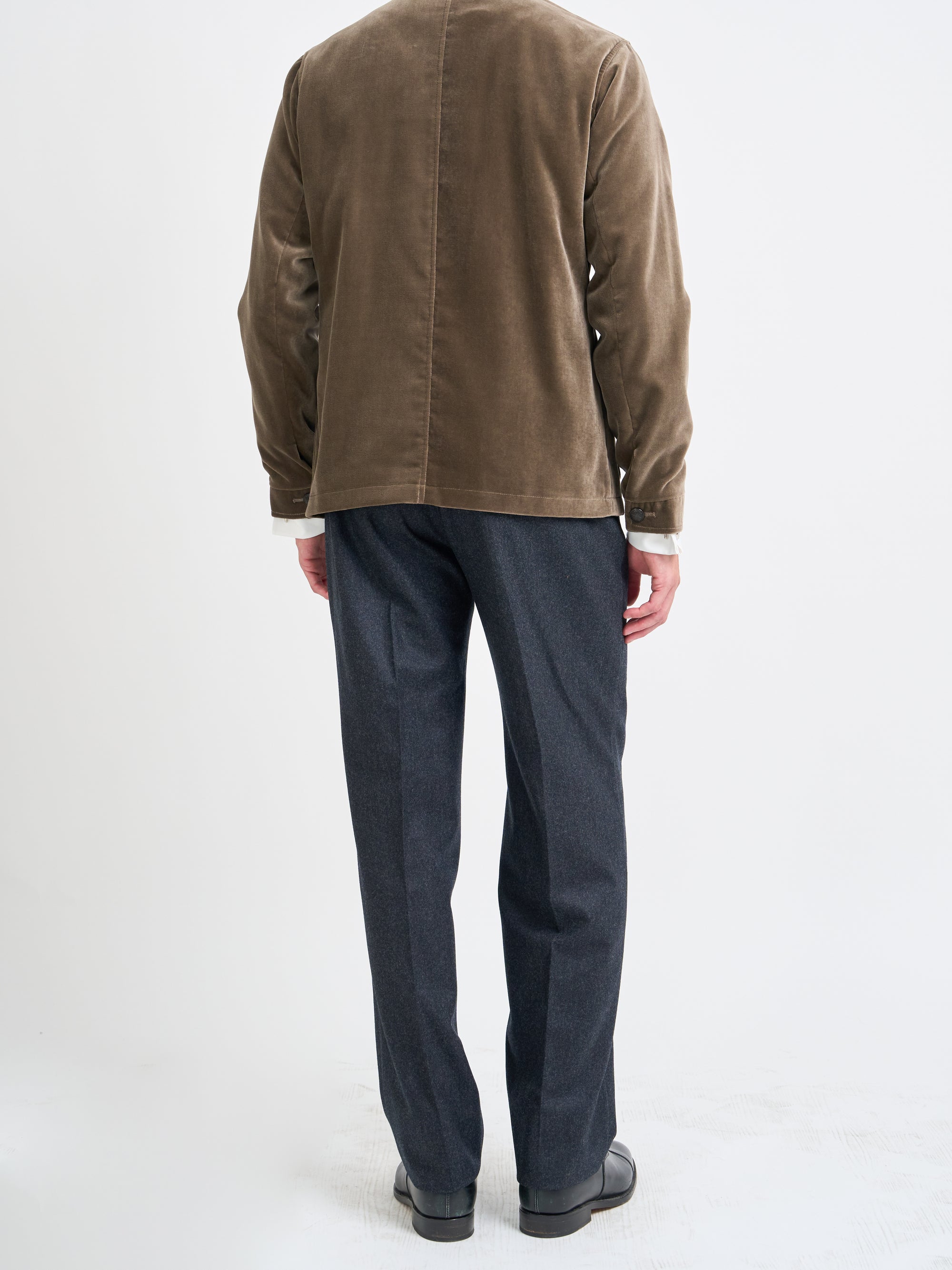 Fawn Velvet Cotton Artist Jacket
