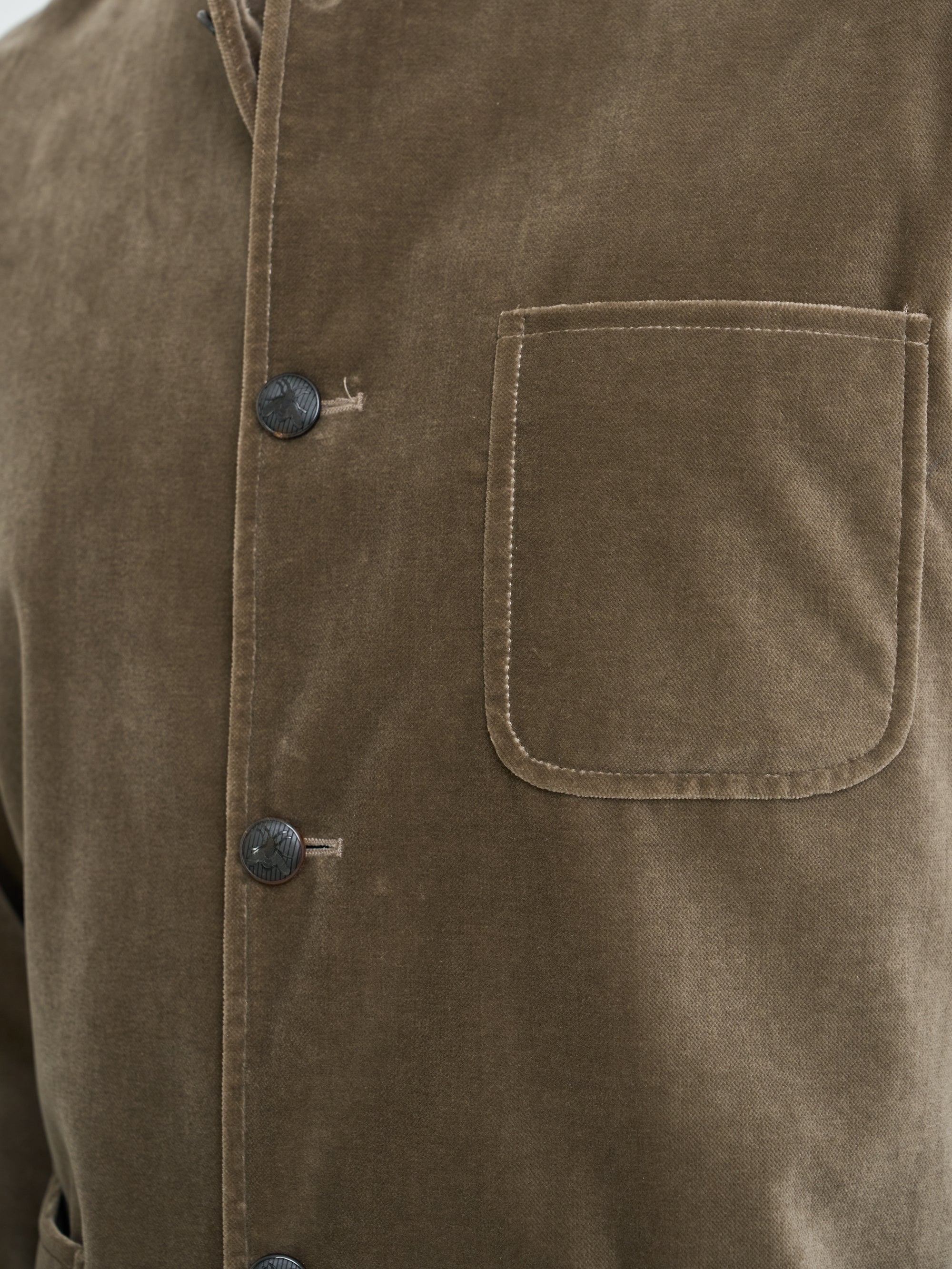 Fawn Velvet Cotton Artist Jacket