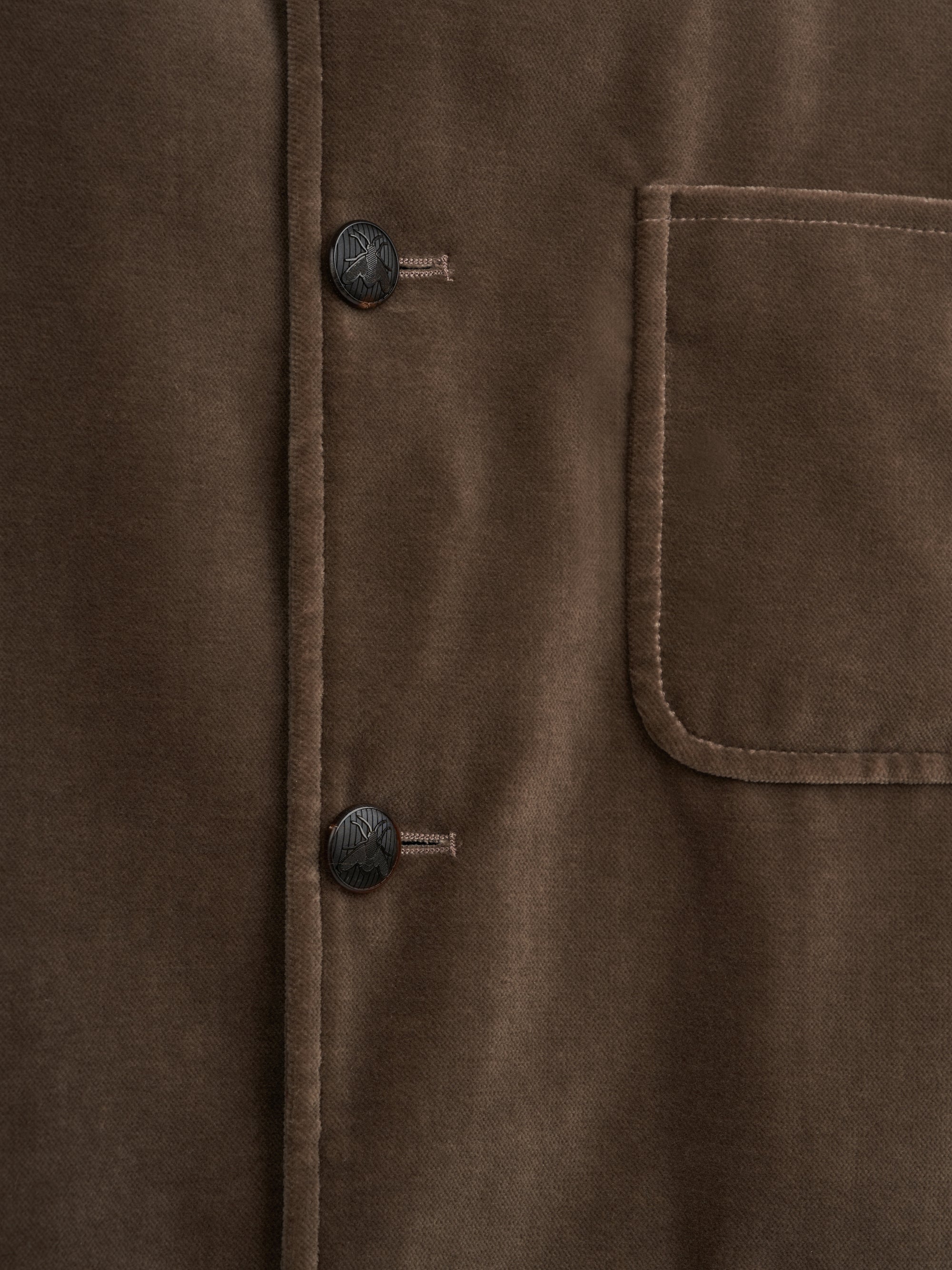 Fawn Velvet Cotton Artist Jacket