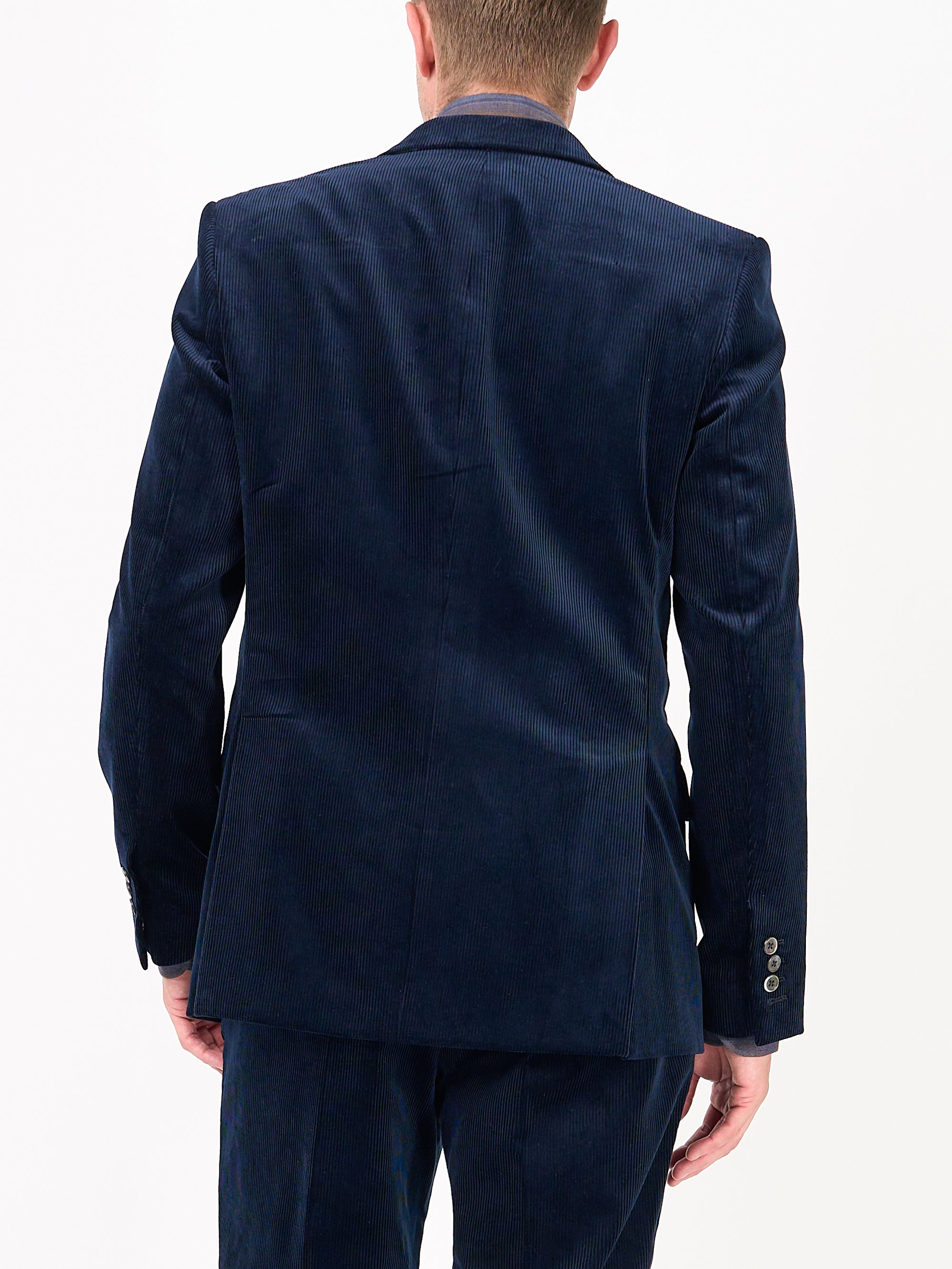 Navy Hatfield Cord Newport Jacket