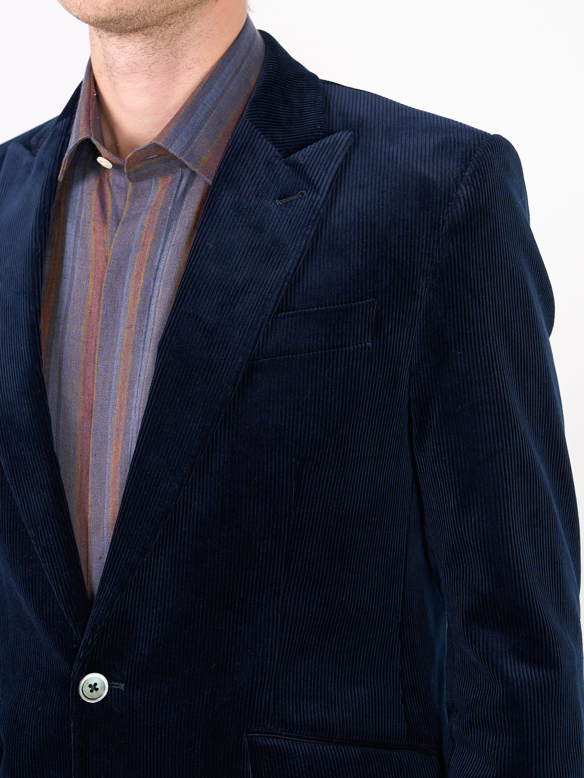 Navy Hatfield Cord Newport Jacket