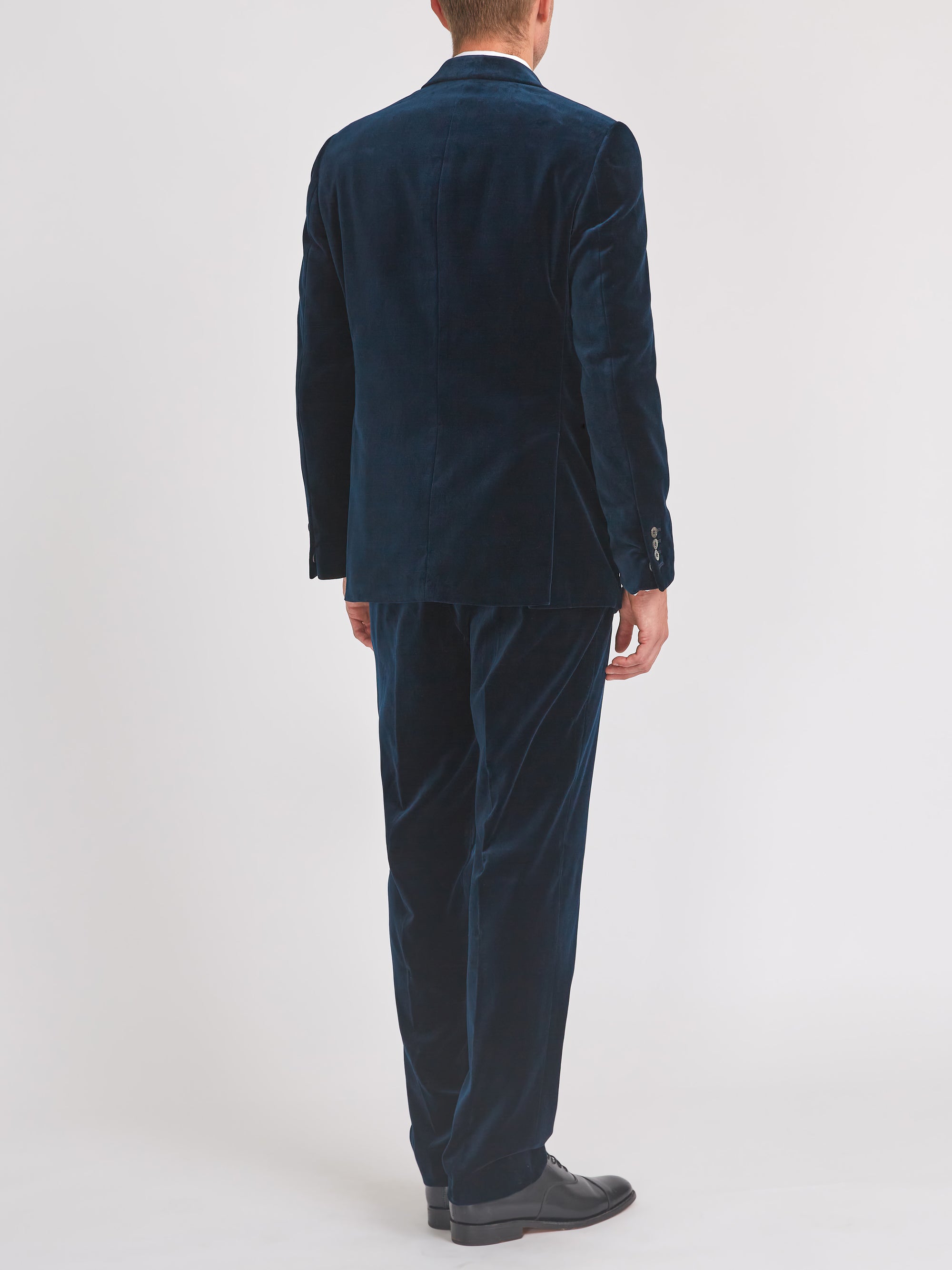 Navy Velvet Cotton Newport Jacket