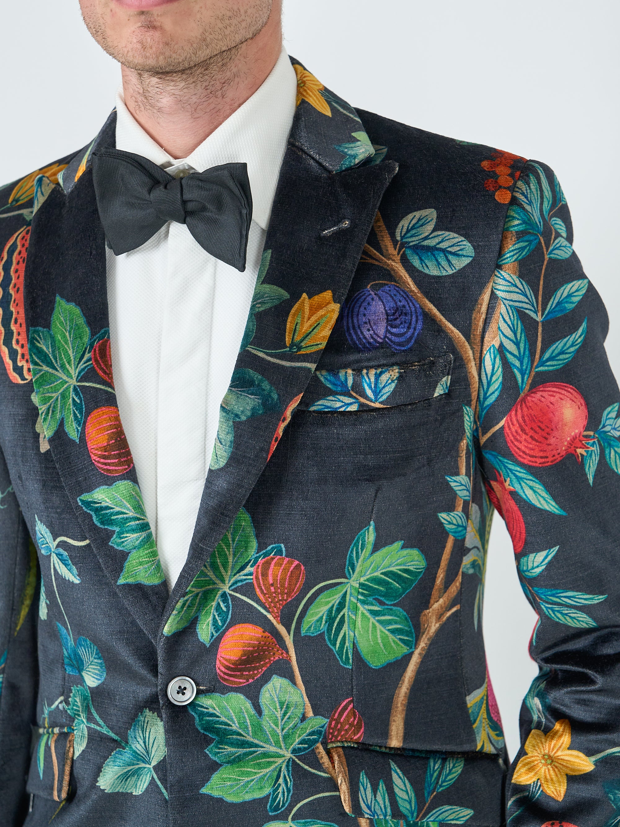 Navy Regency Velvet Newport Jacket