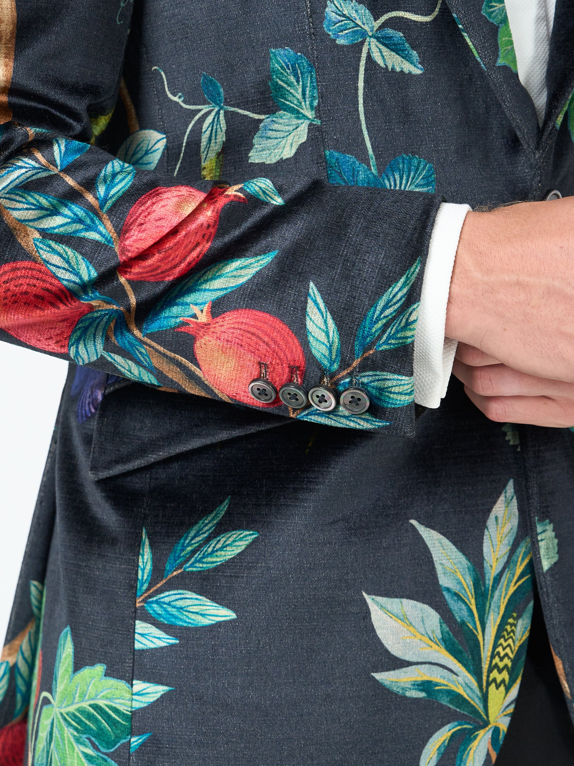Navy Regency Velvet Newport Jacket