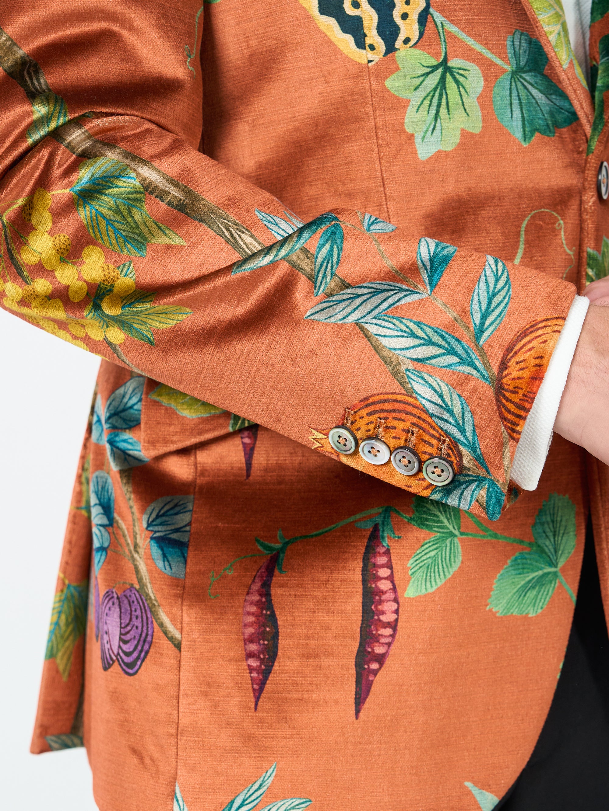 Copper Regency Velvet Newport Jacket